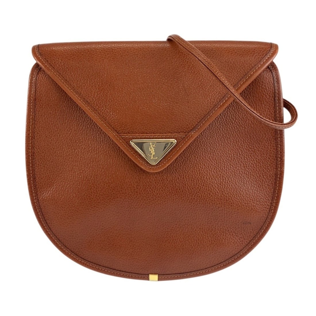 YVES SAINT LAURENT Vintage YSL Brown Leather Shoulder Bag/Pouch with Gold Hardware for Women: --- Catalog ---Category: SizeSize (HxWxD): 21cm x 22cm x 4cm / 8.26'' x 8.66'' x 1.57''Category: DesignType: Pochette, Shoulder bagColor: BrownGender: WomenMaterial: Leather Category: GeneralBrand: Yv