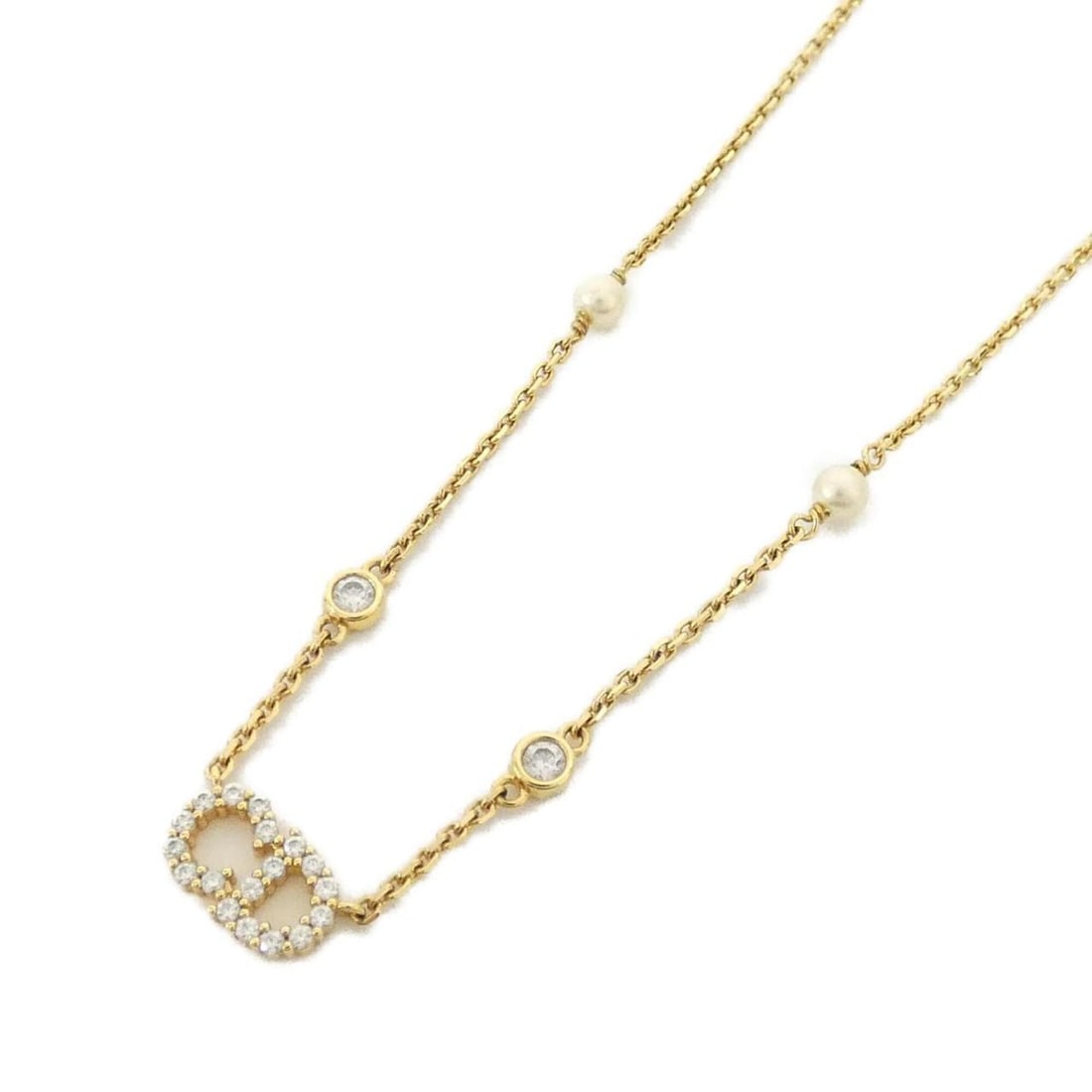 Christian Dior Claire Di Lune N3522WOMZI Necklace: --- Catalog ---Category: SizePendant Size: 8mm x 12mm / 0.31'' x 0.47''Neck Circumference: 39 cm - 42.5 cm / 15.35'' - 16.73''Category: DesignColor: Clear, Gold, WhiteGender: WomenNecklace Type: Neckl