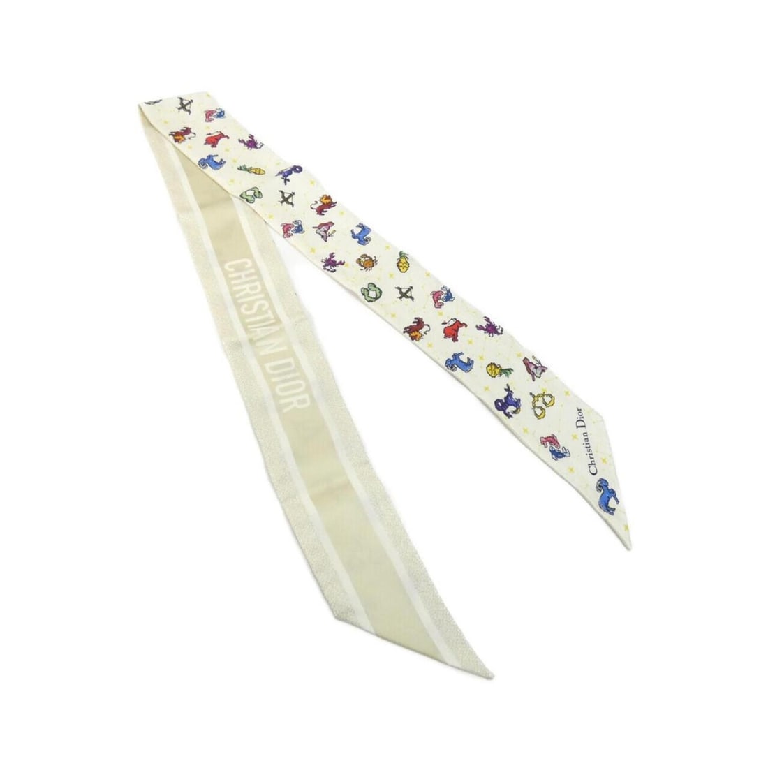 Christian Dior 24PCO106I611 Scarf/Muffler: --- Catalog ---Category: SizeSize (LxW): 6cm x 1.05m / 2.36'' x 41.33''Category: DesignType: ScarfColor: WhiteGender: Women,MenMaterial: Silk Category: GeneralMPN: 24PCO106I611Brand: Christian