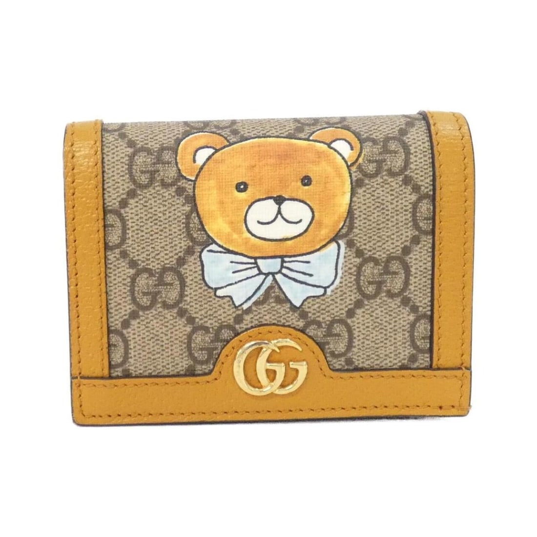 Gucci 660510 2YUAG Wallet: --- Catalog ---Category: SizeSize (HxWxD): 8cm x 11cm x 3cm / 3.14'' x 4.33'' x 1.18''Category: DesignType: Wallet (bi-fold)Color: Beige, MustardGender: WomenMaterial: GG Supreme , Canvas , Leather