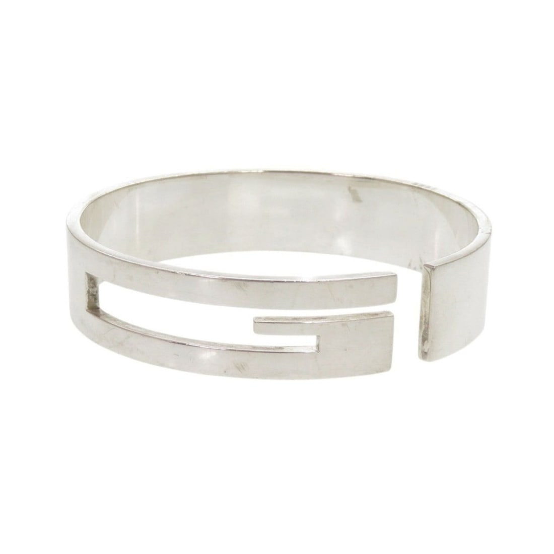 Gucci Cutout G Logo Sterling Silver 925 Bangle Bracelet 0448GUCCI (1 of 17)