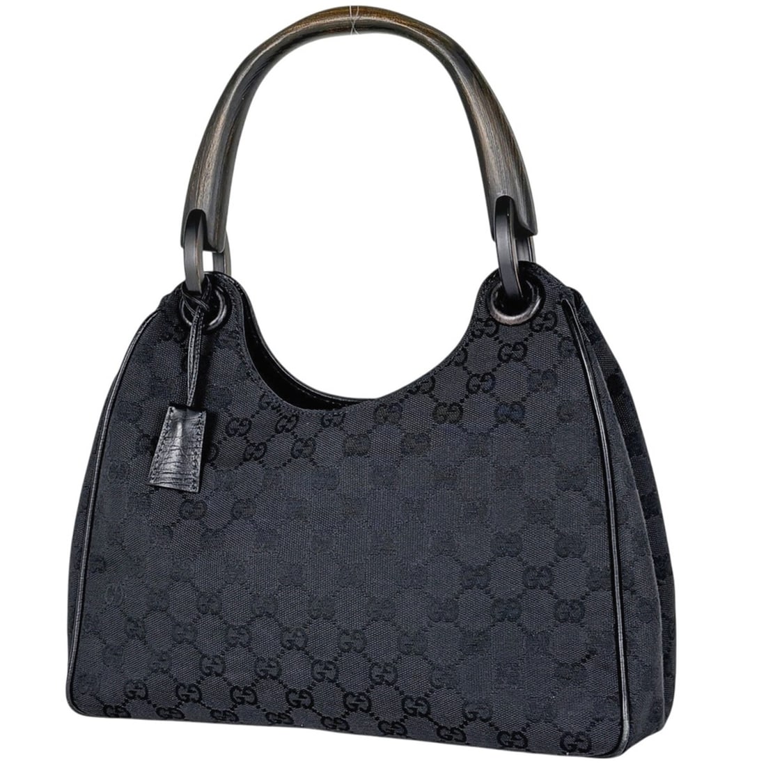 Gucci GUCCI Shoulder Bag GG Pattern Canvas Black 106495 Women's (1 of 20)