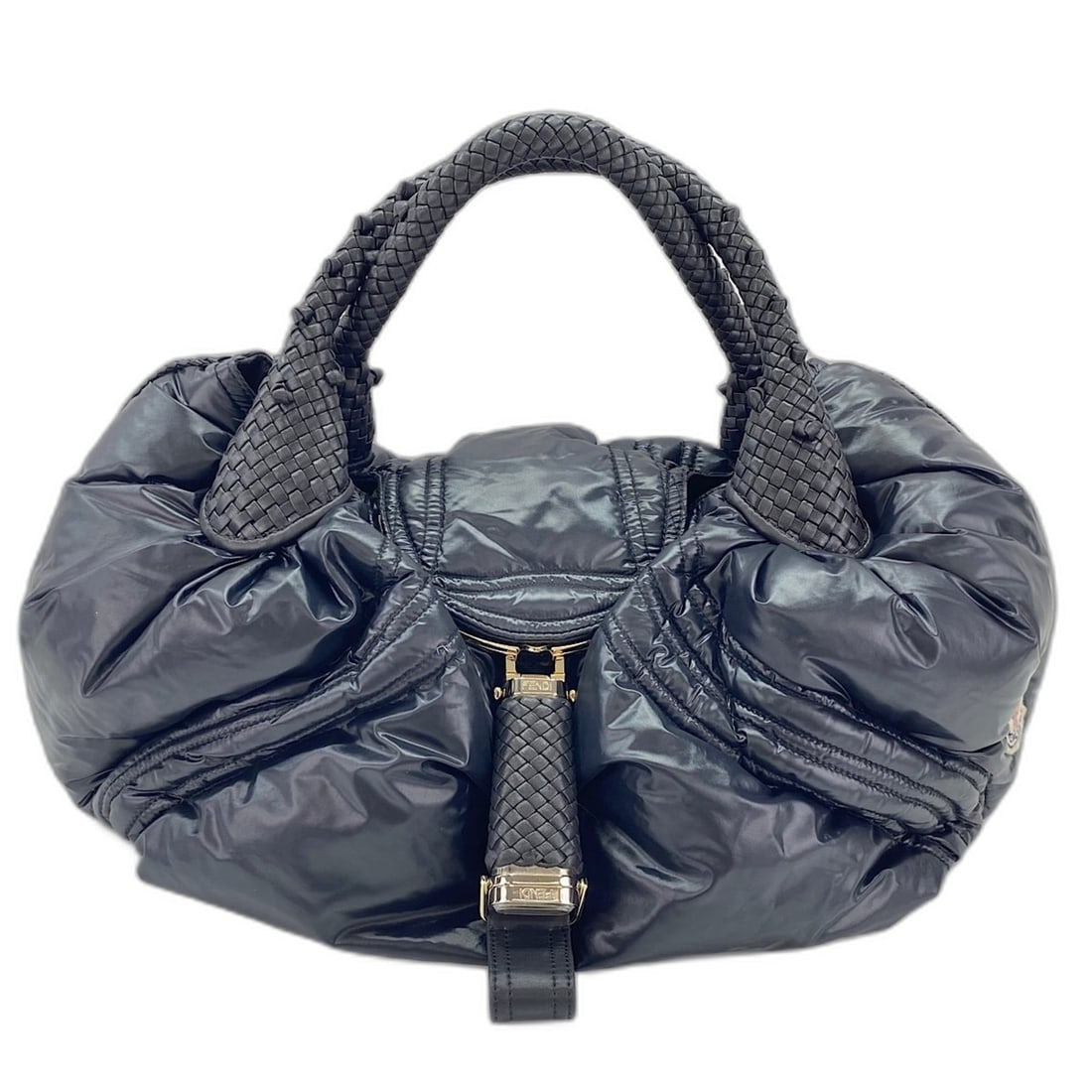 Fendi x Moncler Spybag Zucca Handbag, Black (1 of 9)