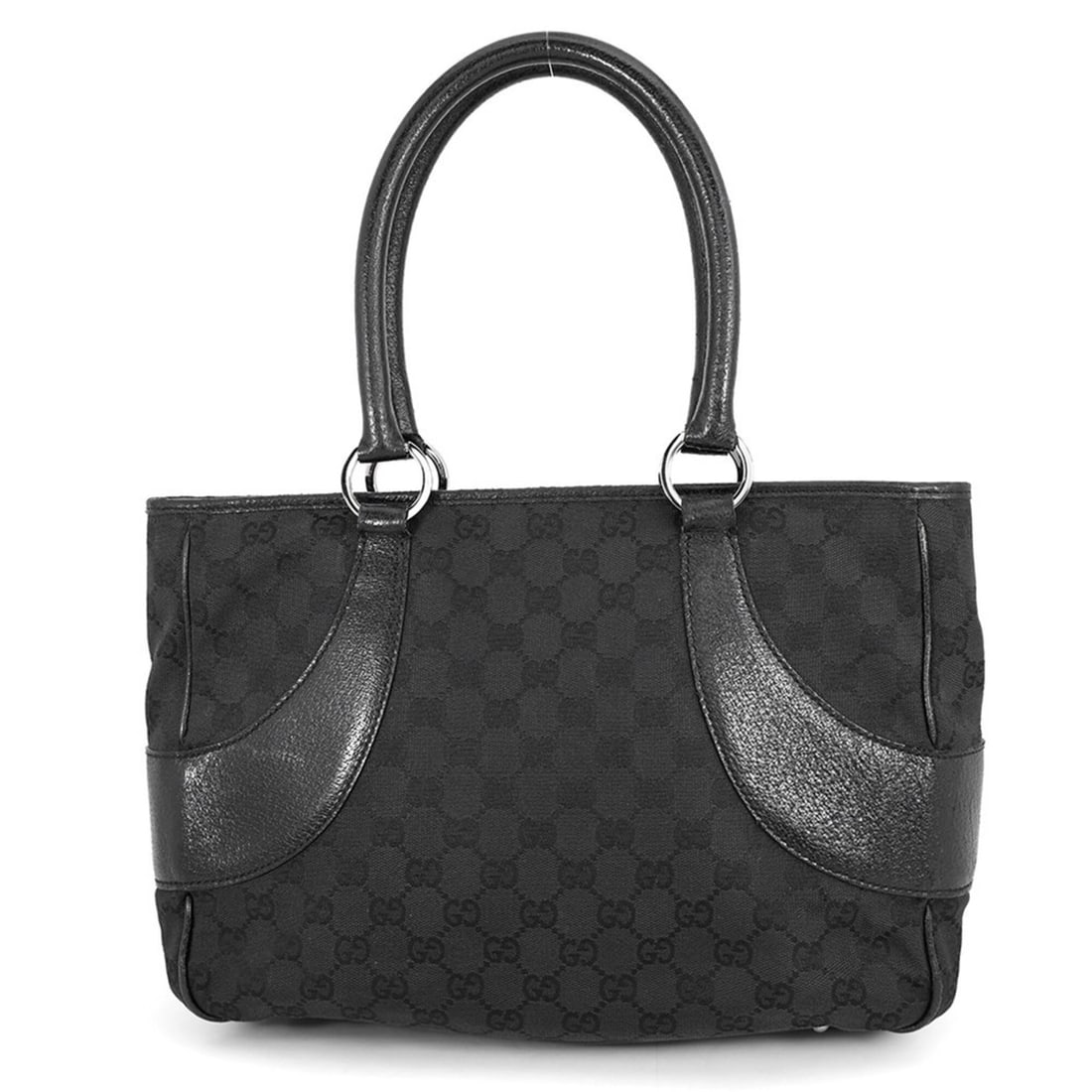 Gucci tote bag GG canvas 113011 GUCCI black handbag: --- Catalog ---Category: SizeSize (HxWxD): 23cm x 31cm x 10cm / 9.05'' x 12.2'' x 3.93''Category: DesignType: Handbag, Tote bagColor: BlackGender: WomenMaterial: GG canvas Category: GeneralMPN: 113011