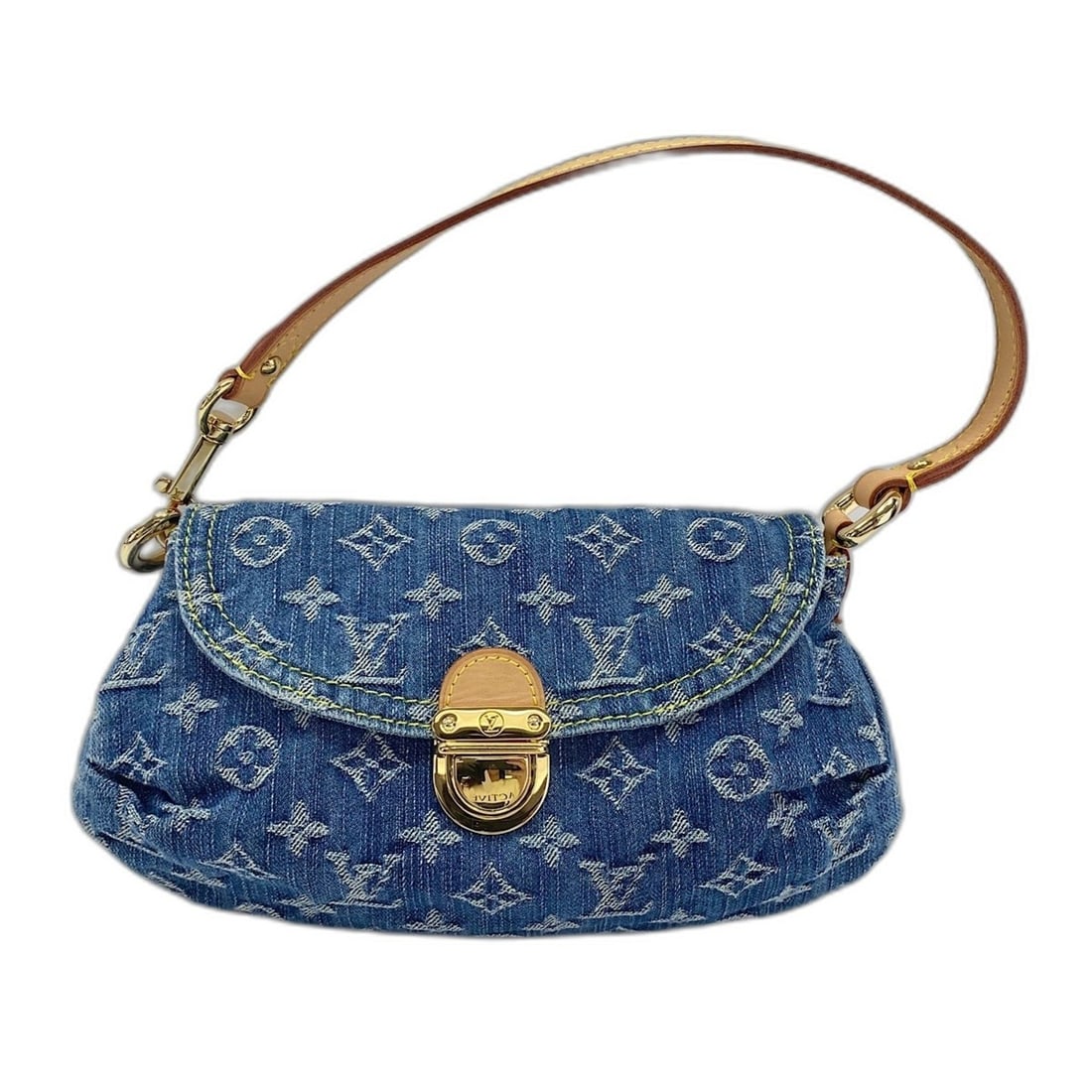 Louis Vuitton Mini Pleaty Shoulder Bag, Blue (1 of 17)