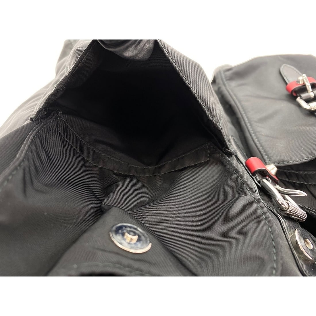 Prada NEW VELA Backpack, Nylon, Black - 15