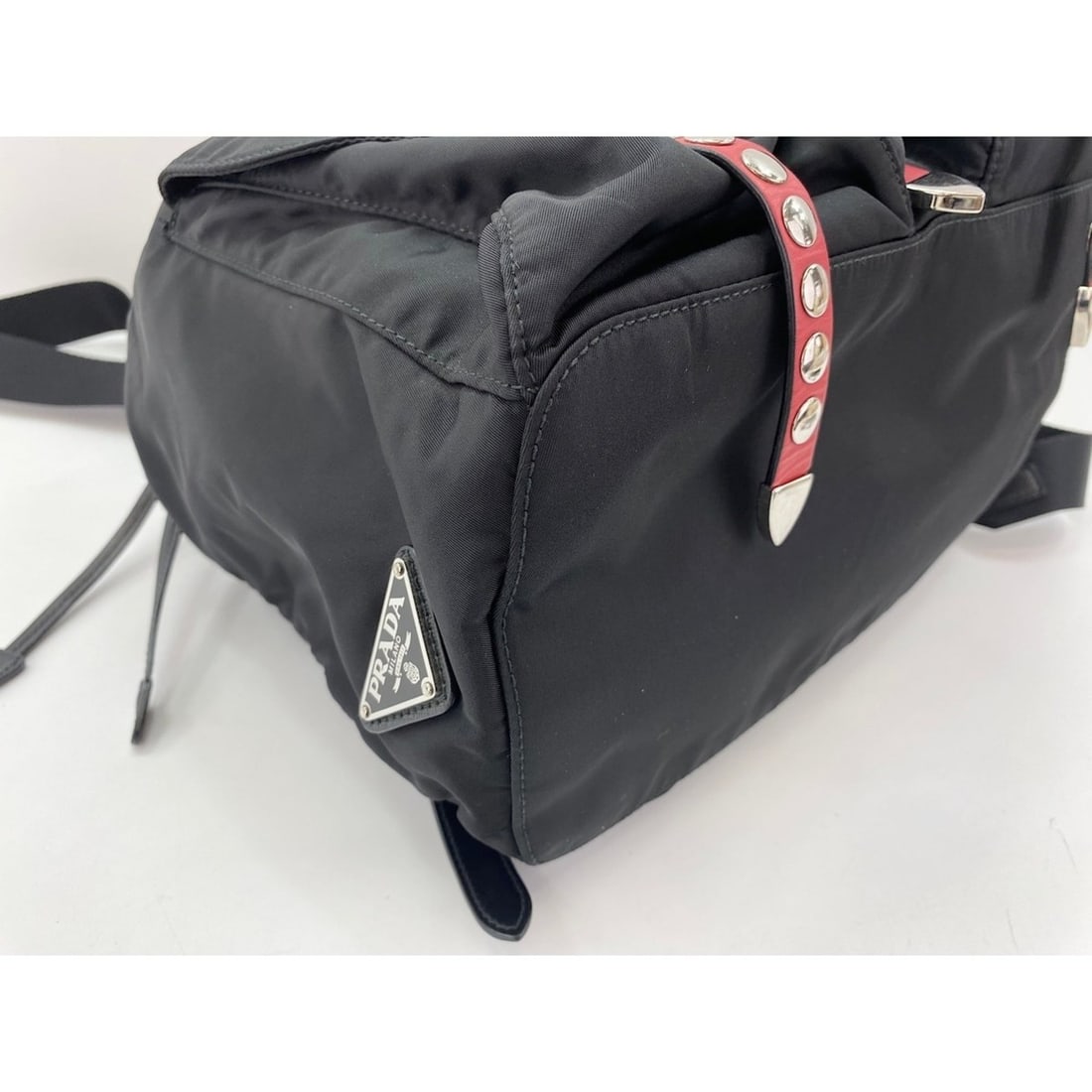 Prada NEW VELA Backpack, Nylon, Black - 7