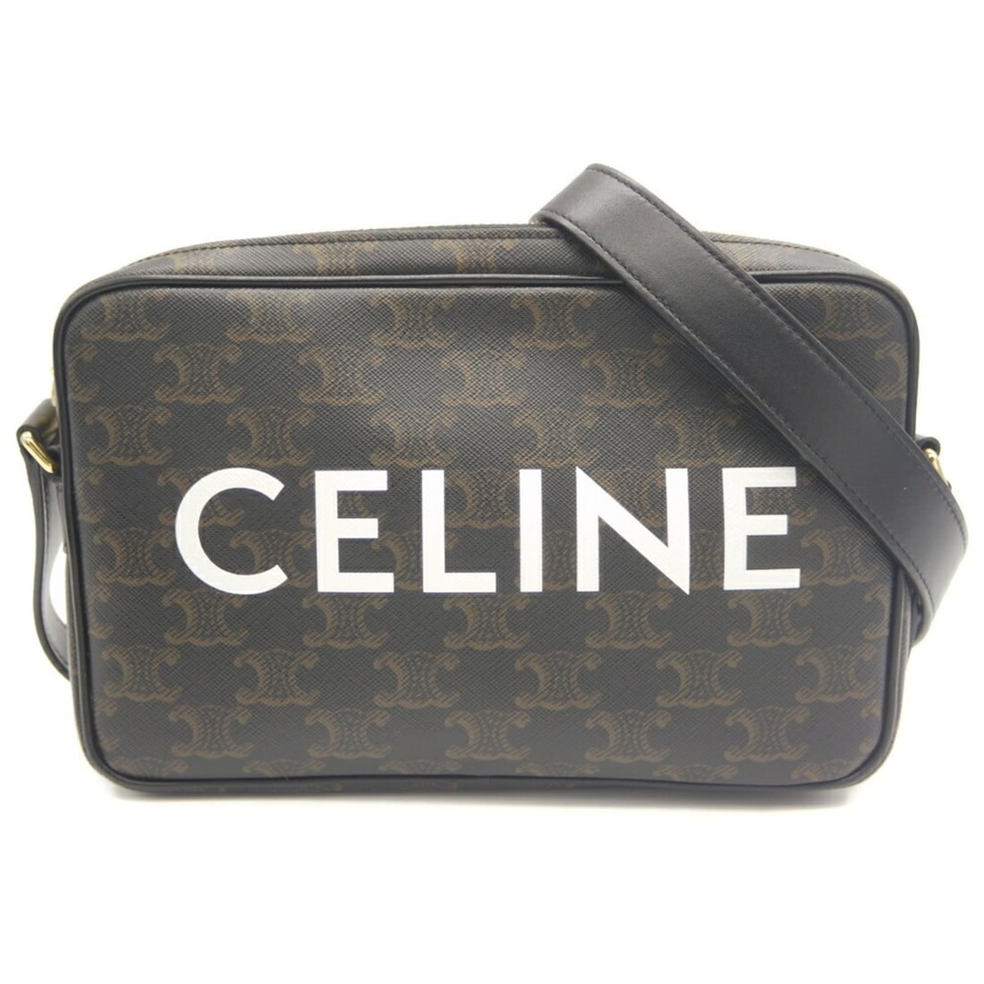 CELINE Celine Medium Bag Triomphe Canvas Shoulder: --- Catalog ---Category: SizeSize (HxWxD): 14.5cm x 23cm x 4.5cm / 5.7'' x 9.05'' x 1.77''Category: DesignType: Shoulder bagColor: BrownGender: WomenMaterial: Canvas , Leather Category: GeneralBrand: 