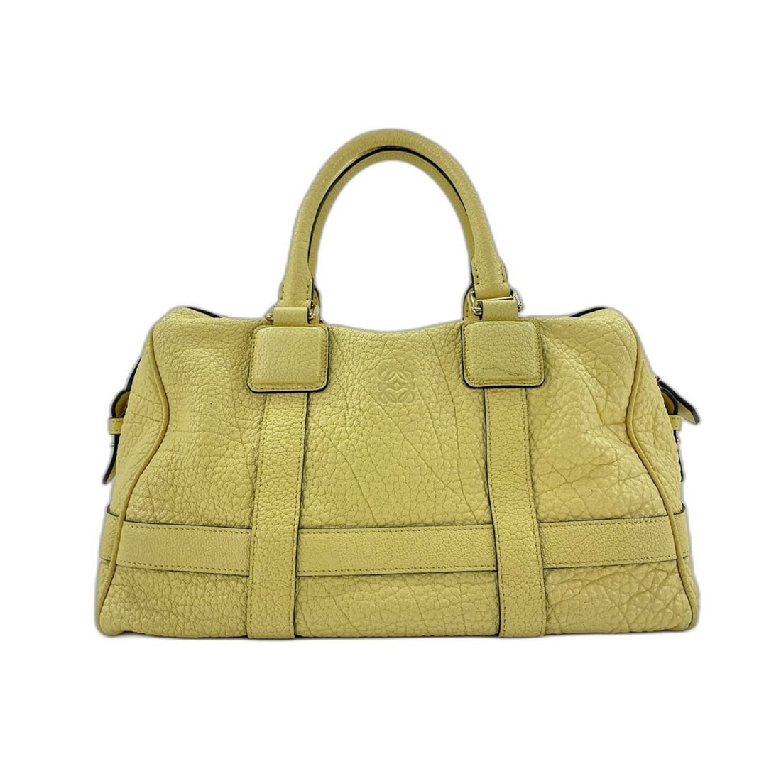 Loewe Paseo Handbag, Leather, Yellow: --- Catalog ---Category: SizeSize (HxWxD): 18cm x 30cm x 11cm / 7.08'' x 11.81'' x 4.33''Category: DesignType: HandbagColor: YellowGender: WomenMaterial: Leather Category: GeneralBrand: Loewe--- Item