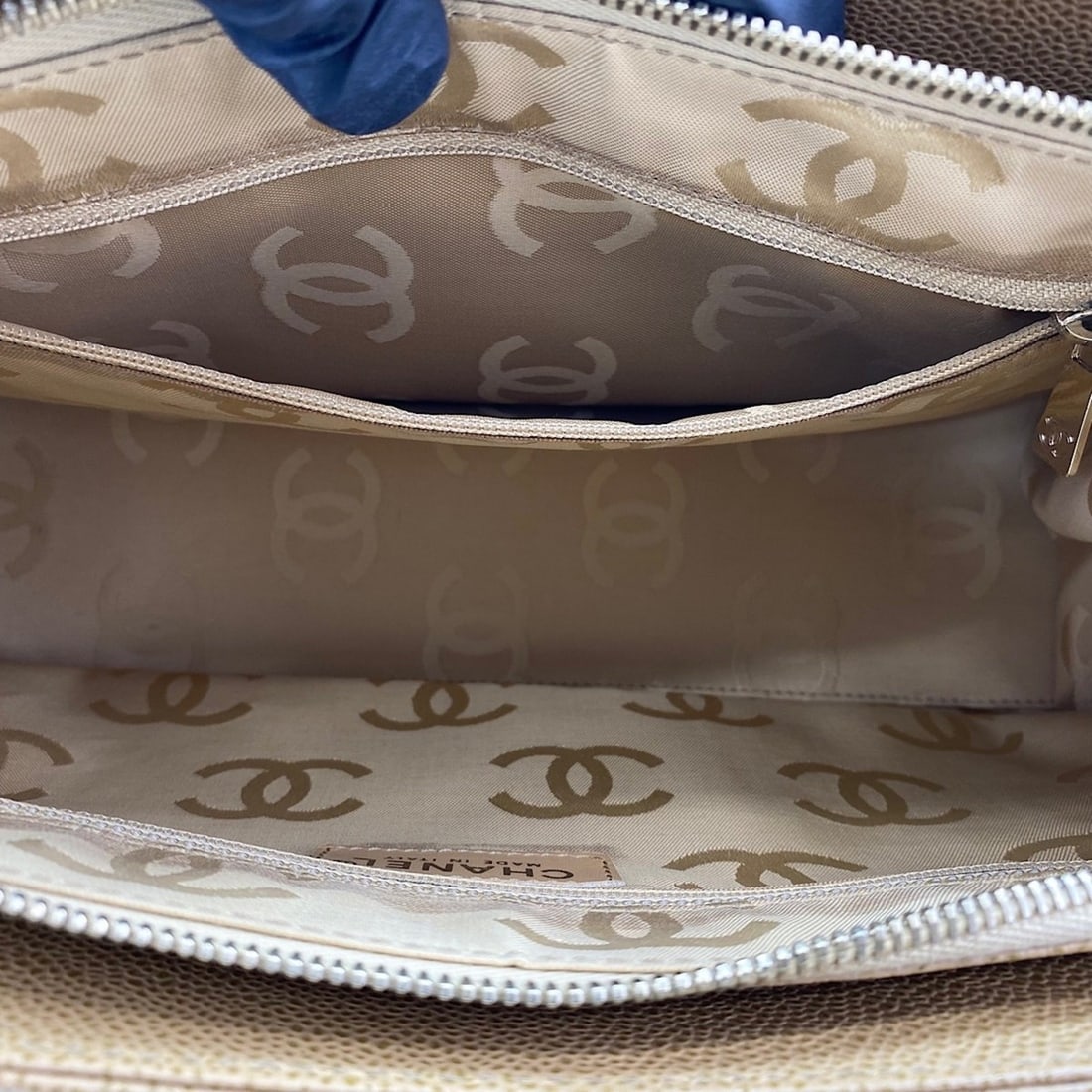 Chanel shoulder bag, beige - 12