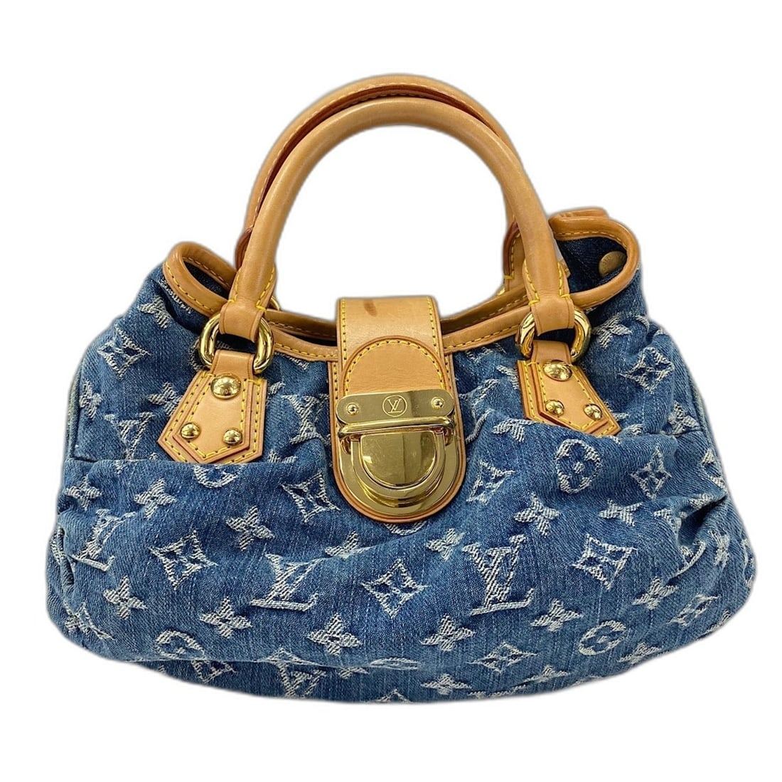 Louis Vuitton Pleaty Handbag, Blue: --- Catalog ---Category: SizeSize (HxWxD): 17cm x 30cm x 4cm / 6.69'' x 11.81'' x 1.57''Category: DesignType: HandbagColor: BlueGender: WomenCategory: GeneralBrand: Louis Vuitton--- Item List