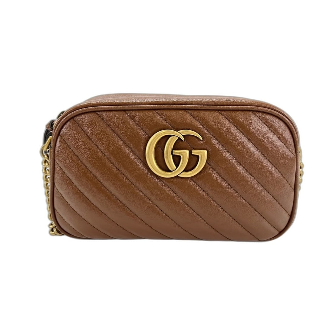 Gucci GG Marmont Shoulder Bag, Leather, Brown: --- Catalog ---Category: SizeSize (HxWxD): 13cm x 23cm x 7cm / 5.11'' x 9.05'' x 2.75''Category: DesignType: Shoulder bagColor: BrownGender: WomenMaterial: Leather Category: GeneralBrand: Gucci--- Ite