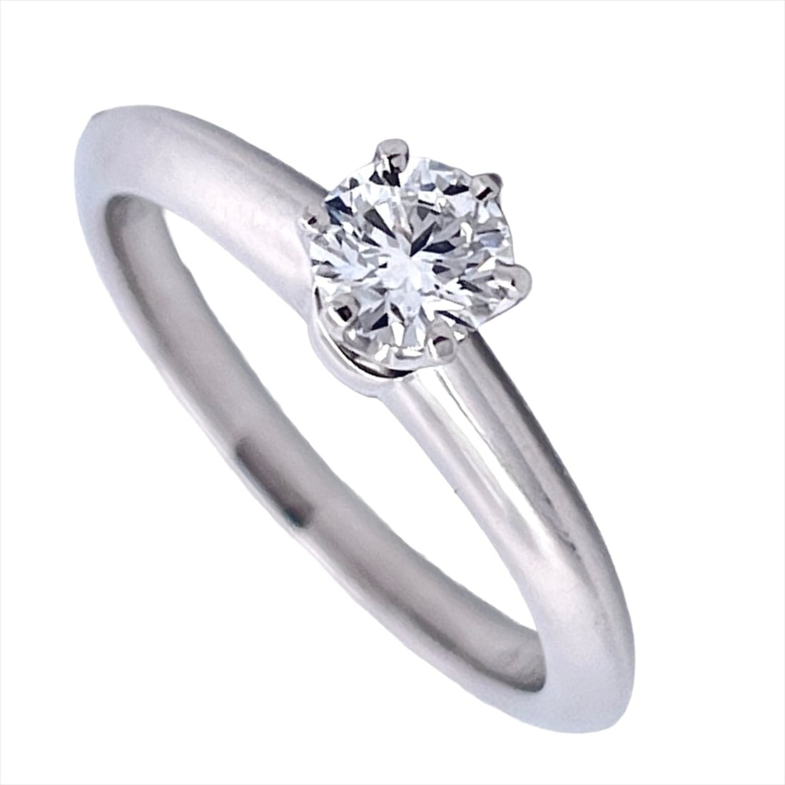 Tiffany & Co. Setting Engagement Ring, Diamond 0.26ct, Approx. 3.7g, Platinum 950, D VVS1, Women's: --- Catalog ---Category: SizeJP Size: 5US Size: 3.5Category: DesignType: Band ringGender: WomenMaterial: Platinum 950Category: GeneralBrand: Tiffany--- Item List ---Section: ConditionRanking: Rank SA 
