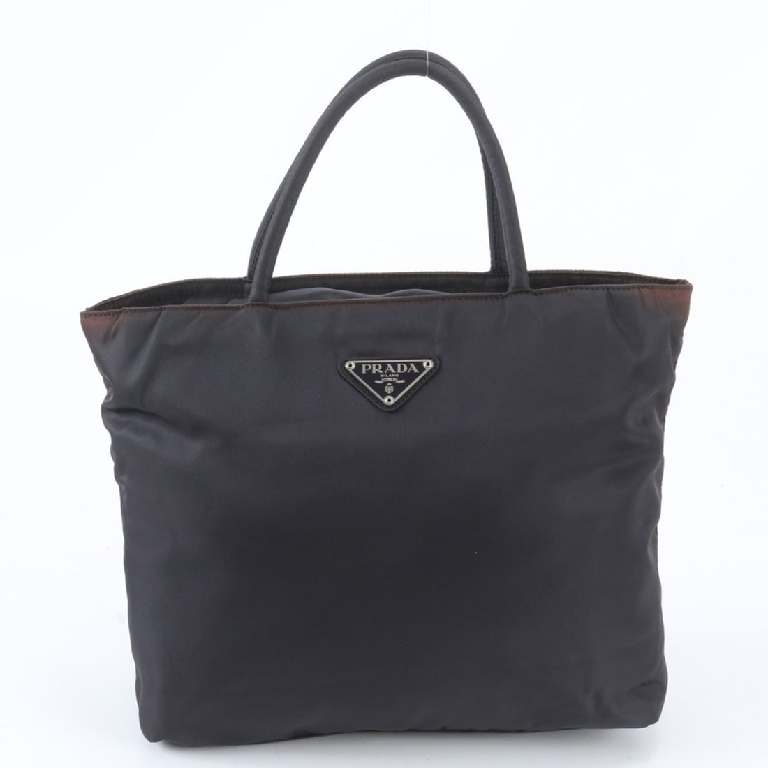 Prada Tessuto Nylon Triangle Logo Tote Bag, Handbag, Shoulder Black, Women's: --- Catalog ---Category: SizeSize (HxWxD): 23cm x 26cm x 10cm / 9.05'' x 10.23'' x 3.93''Category: DesignType: Handbag, Shoulder bag, Tote bagColor: BlackGender: WomenMaterial: Nylon Category: General