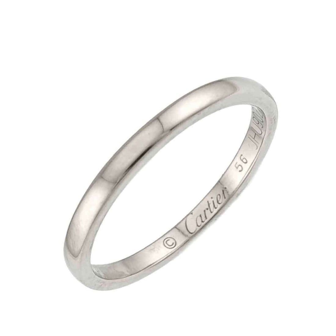 Cartier Ballerine Ring #56, 2mm wide, Platinum.: --- Catalog ---Category: SizeUS Size: 8Brand Size: 56Category: DesignType: Band ringGender: Women,MenMaterial: Platinum 950Category: GeneralBrand: Cartier--- Item List ---Section: ConditionRanking: Ra