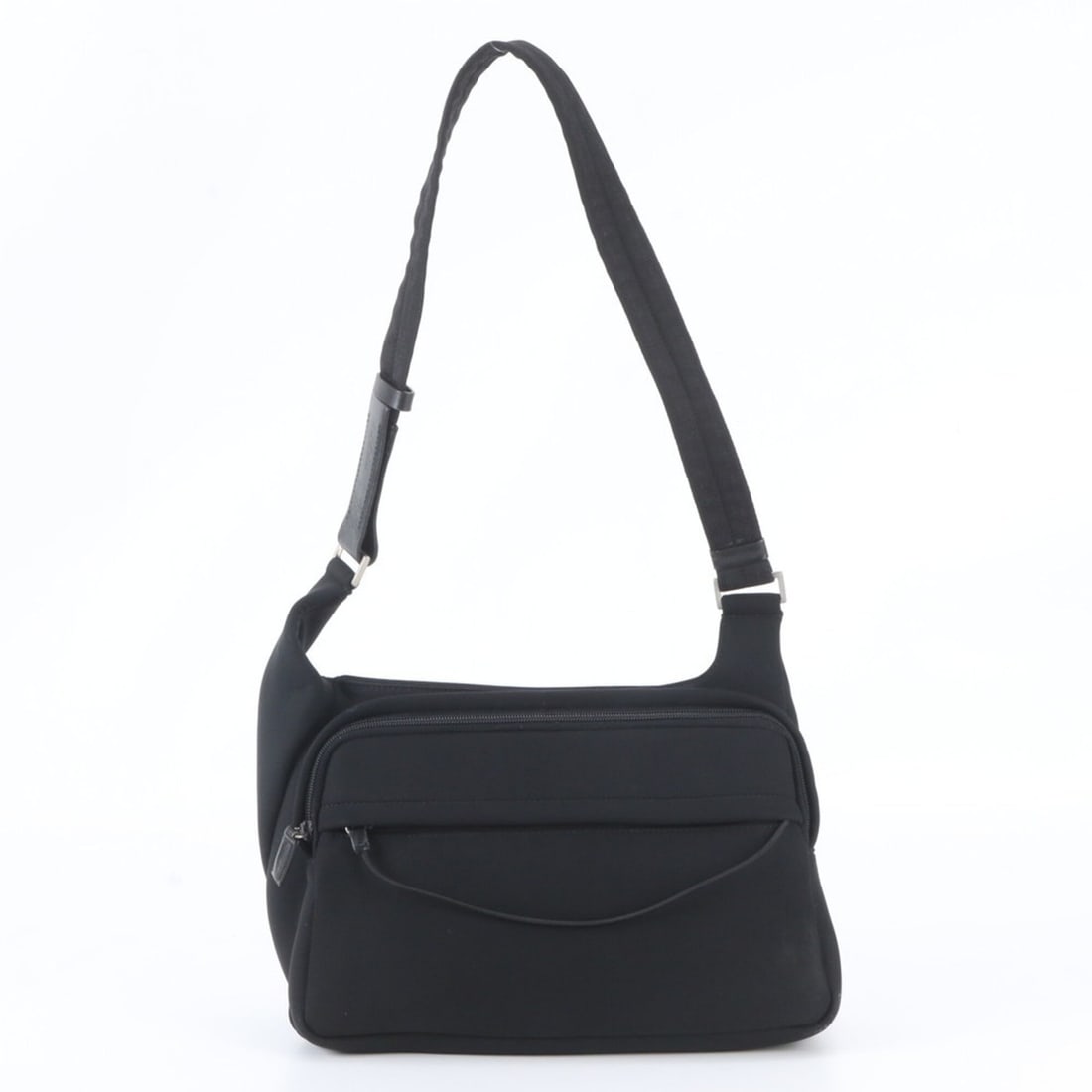 Prada Tessuto Nylon Leather Shoulder Bag Messenger Black Men's: --- Catalog ---Category: SizeSize (HxWxD): 21cm x 33cm x 8cm / 8.26'' x 12.99'' x 3.14''Category: DesignType: Messenger bag, Shoulder bagColor: BlackGender: MenMaterial: Nylon , Leather Category: Gene