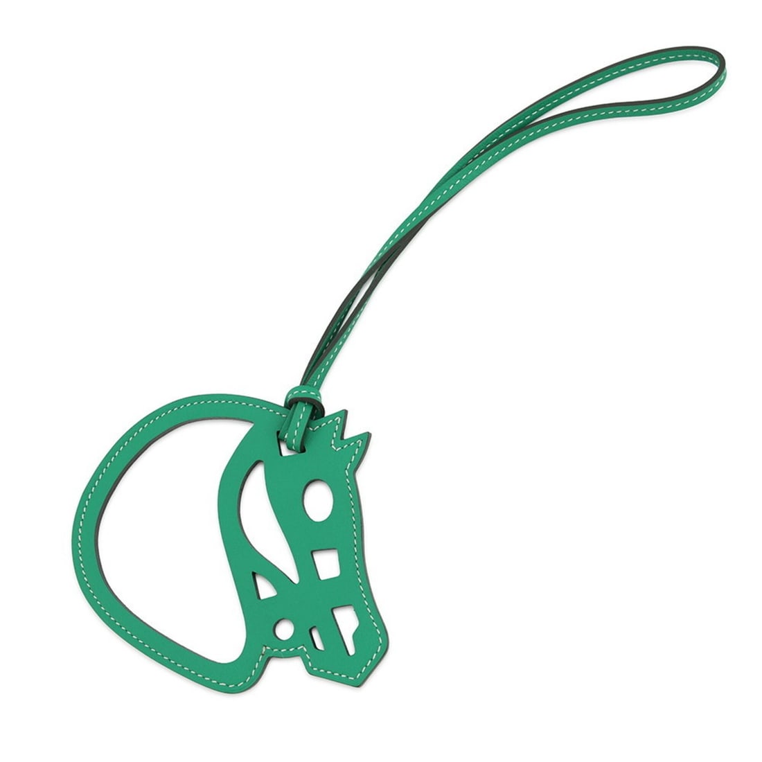 Hermes accessory bag charm Paddock Cheval mint Swift HERMES: --- Catalog ---Category: SizeSize (HxWxD): 100.00mm x 115.00mm / 3.94'' x 4.53''Category: DesignType: Handbag charmColor: Green, Mint greenGender: Men,WomenMaterial: Swift leatherCategory: GeneralBran