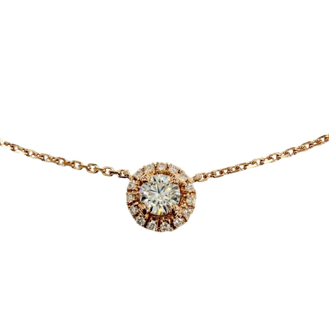 Cartier QFA600 Destinée GIA No.7416210966 750 (PG) Pink Gold Necklace with 16 Diamonds (0.24ct: --- Catalog ---Category: SizePendant Size: 7mm / 0.27''Neck Circumference: 38.5 cm - 42 cm / 15.15'' - 16.53''Category: DesignColor: Pink goldStone: DiamondGender: WomenMaterial: Pink gold (18K)Neckla