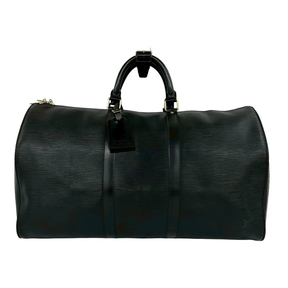 LOUIS VUITTON Vintage Keepall 50 Epi Leather Boston Bag, Travel Handbag, Noir (482-3) (1 of 12)