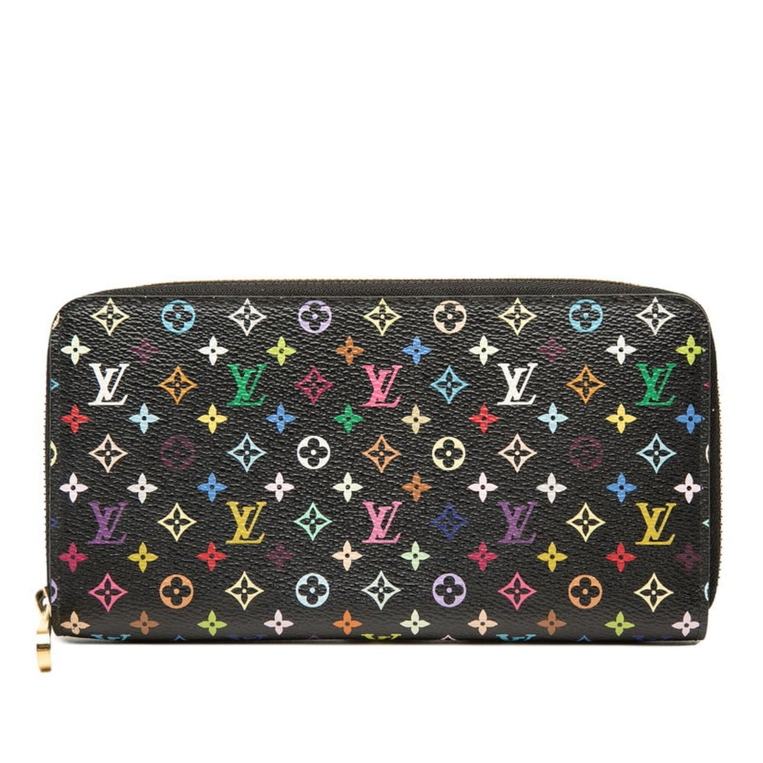 Louis Vuitton Monogram Multicolor Zippy Wallet, Round Zipper Long M60243, Black Leather, Women's: --- Catalog ---Category: SizeSize (HxWxD): 10cm x 19.5cm x 2.5cm / 3.93'' x 7.67'' x 0.98''Category: DesignType: Long wallet (bi-fold)Color: Black, Multi-colorGender: WomenMaterial: PVC , Leather Cate