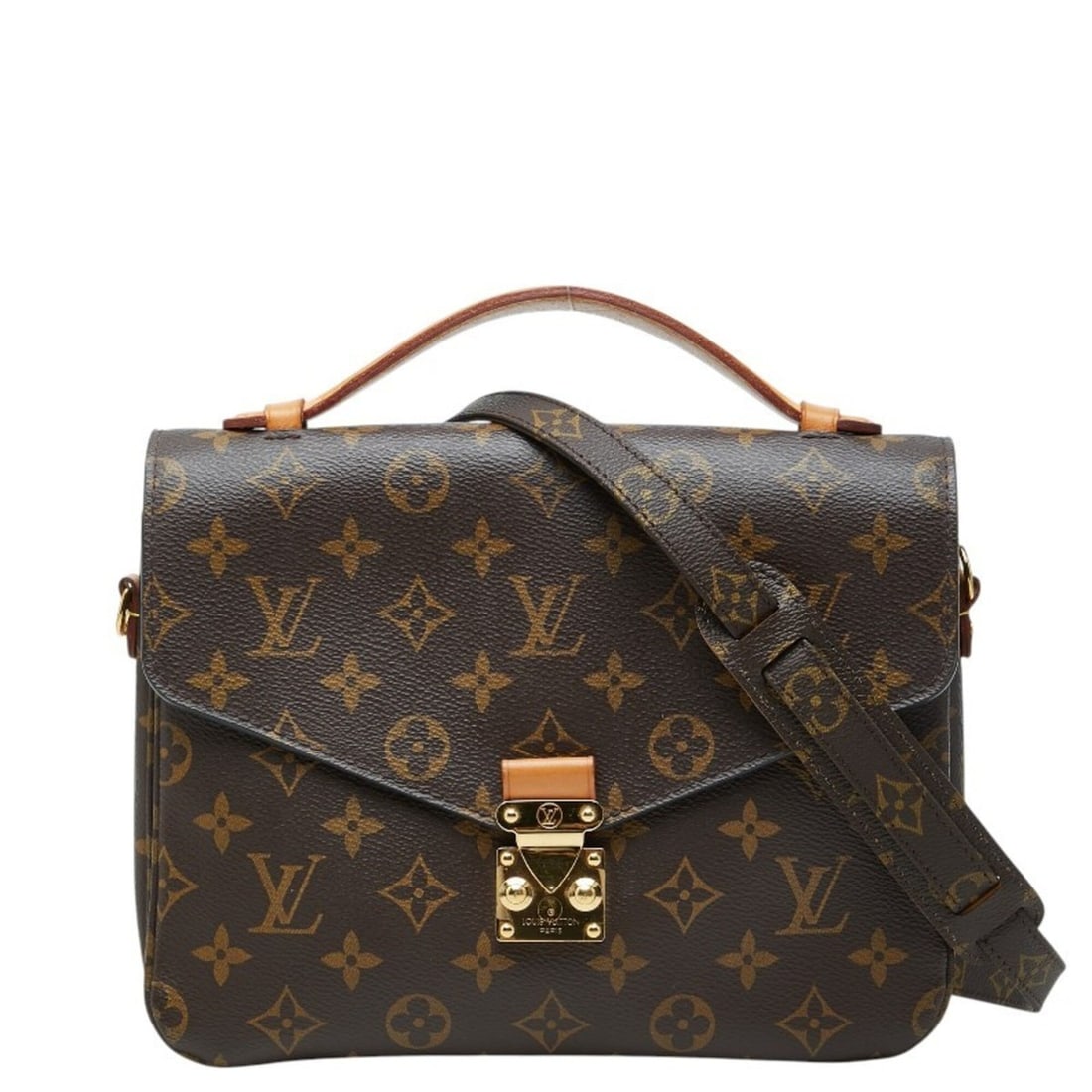 Louis Vuitton Monogram Pochette Metis MM Handbag 2-Way Shoulder Bag M44875 Brown Leather Women's (1 of 19)