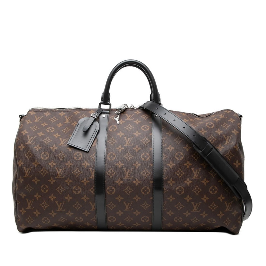 Louis Vuitton Monogram Macassar Keepall Bandoulière 55 Boston Bag Shoulder 2WAY M56714 Brown Black: --- Catalog ---Category: SizeSize (HxWxD): 30cm x 55cm x 25cm / 11.81'' x 21.65'' x 9.84''Category: DesignType: Boston bag, Shoulder bagColor: Black, BrownGender: WomenMaterial: PVC , Leather Category