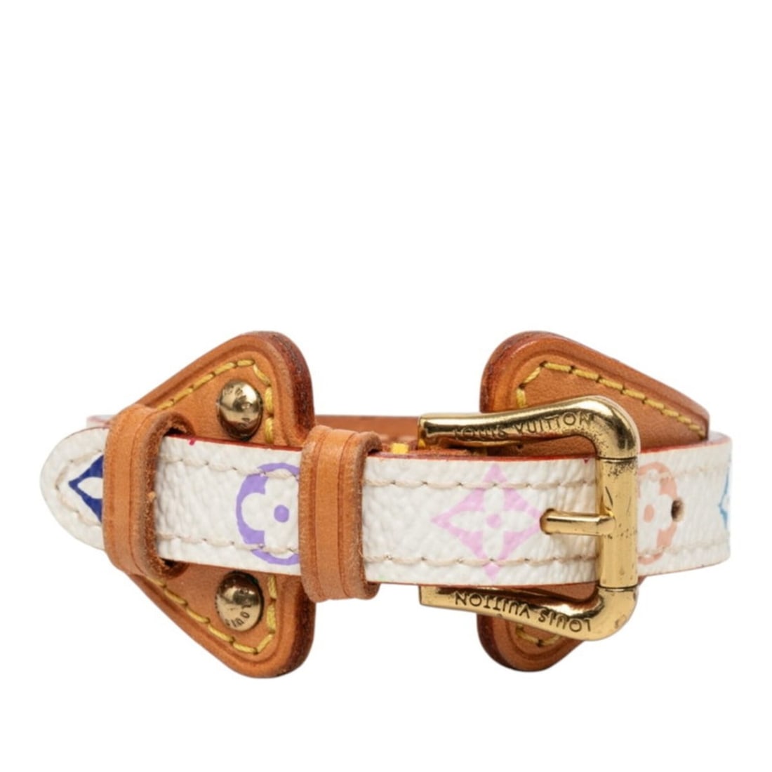 Louis Vuitton Monogram Bracelet Teda PM M92485 White Multicolor Leather Women's LOUIS VUITTON: --- Catalog ---Category: SizeLength: 15.5cm / 6.1''Category: DesignType: Charm braceletColor: Multi-color, WhiteGender: WomenMaterial: LeatherCategory: GeneralMPN: M92485Brand: Louis Vuitton--- Item L