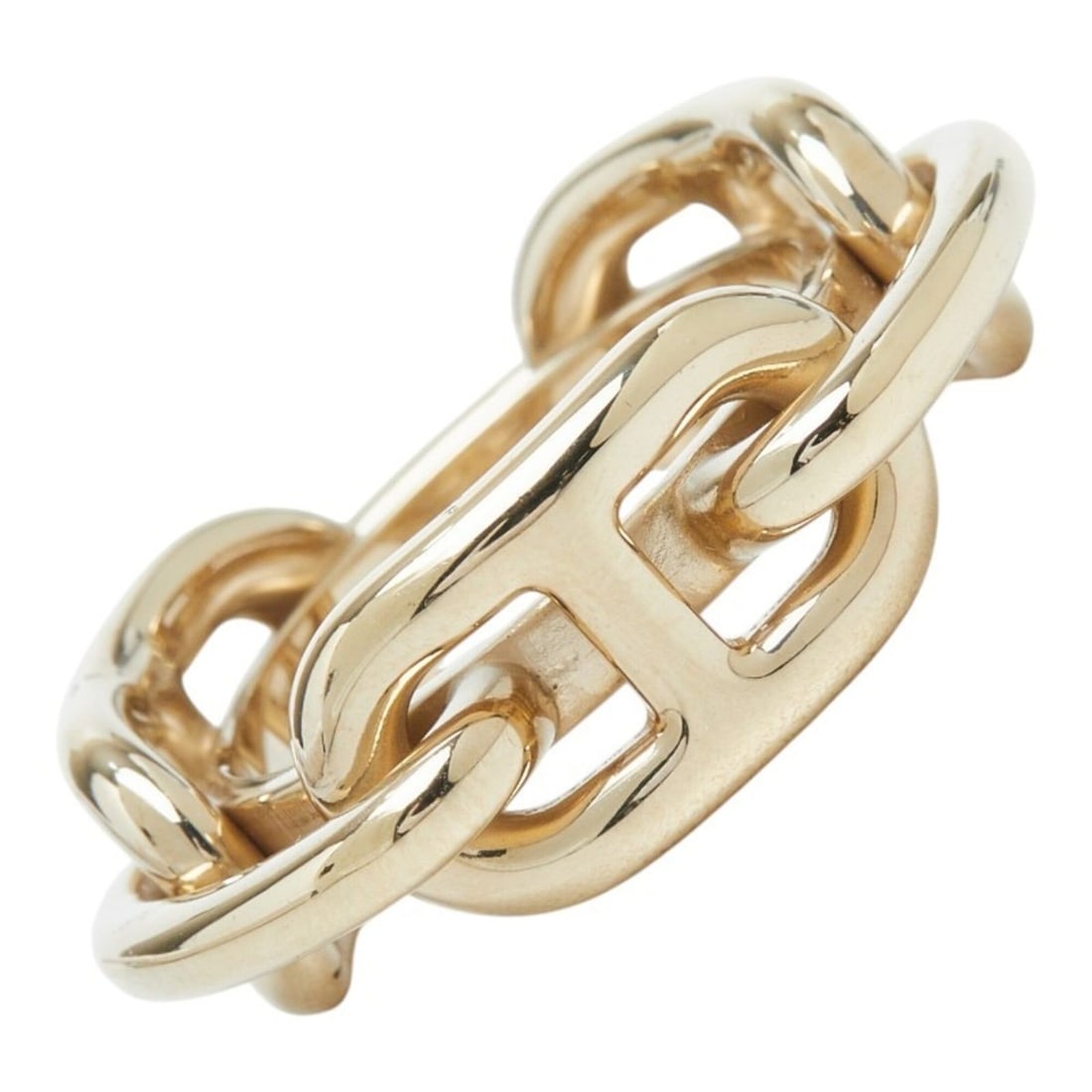 Hermes Chaine d'Ancre Scarf Ring, Gold Plated, Women's: --- Catalog ---Category: DesignType: Scarf ringColor: GoldGender: WomenCategory: GeneralBrand: Hermes--- Item List ---Section: ConditionRanking: Rank SA Used - Hardly any traces of usage nice item or 