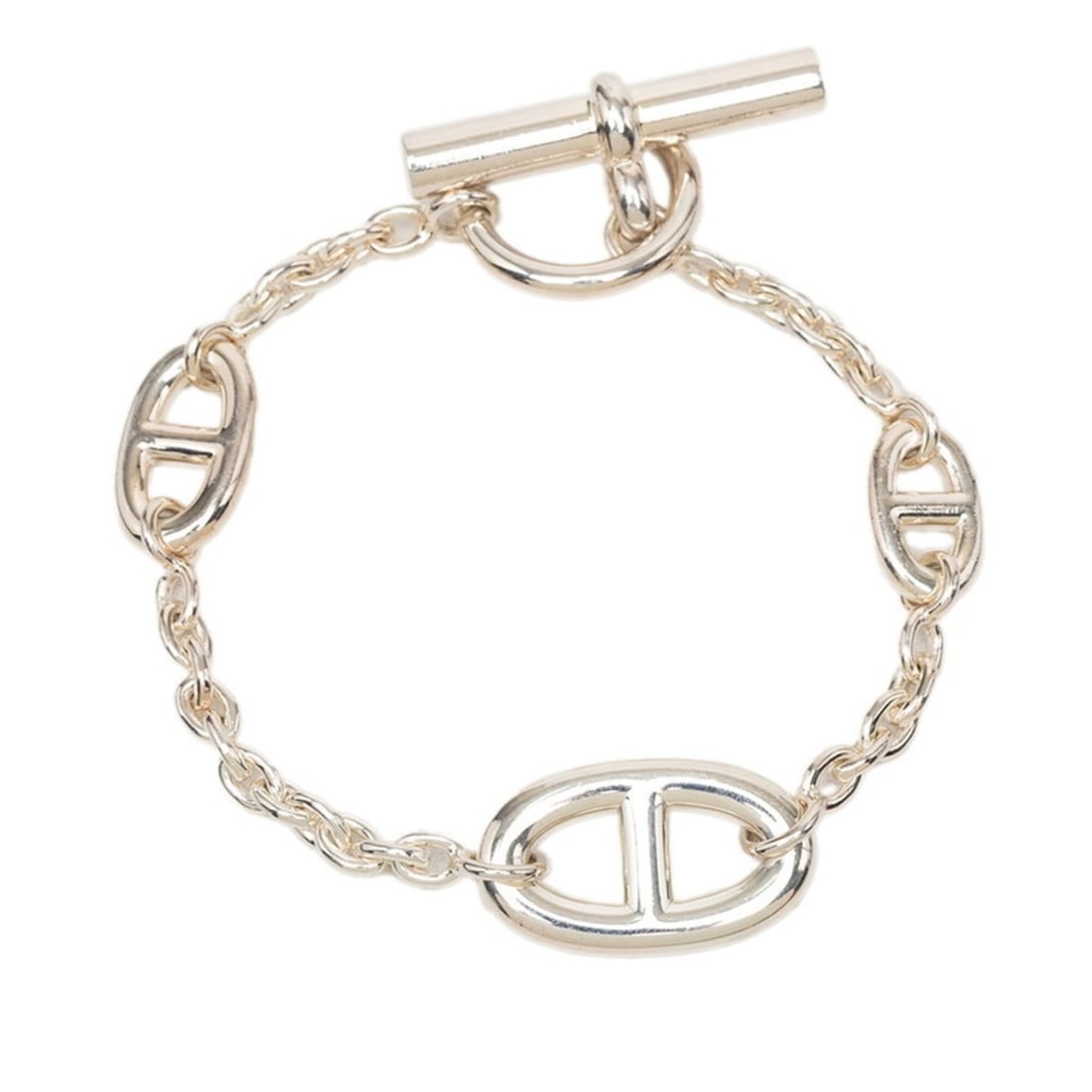 Hermes Chaine d'Ancre Farandole ST Bracelet SV925 Silver Women's HERMES: --- Catalog ---Category: SizeLength: 15cm / 5.9''Category: DesignType: Charm braceletGender: WomenMaterial: Silver 925Category: GeneralBrand: Hermes--- Item List ---Section: ConditionRanking: Rank AB 
