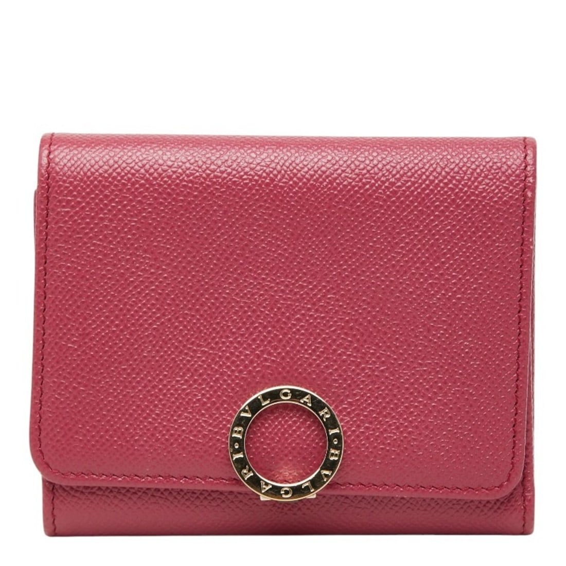 BVLGARI Tri-fold Wallet Compact 286314 Pink Leather Women's: --- Catalog ---Category: SizeSize (HxWxD): 12cm x 10cm x 2.5cm / 4.72'' x 3.93'' x 0.98''Category: DesignType: Wallet (tri-fold)Color: PinkGender: WomenMaterial: Leather Category: GeneralMPN: 286314Br