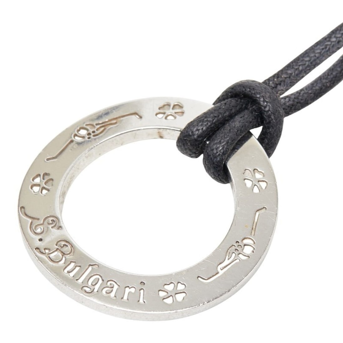BVLGARI Save the Children Round Motif Necklace, SV925 Silver, Women's.: --- Catalog ---Category: SizePendant Size: 29.9mm x 29.7mm / 1.17'' x 1.16''Neck Circumference: 60 cm / 23.62''Category: DesignGender: WomenMaterial: Silver 925Necklace Type: NecklaceCategory: General
