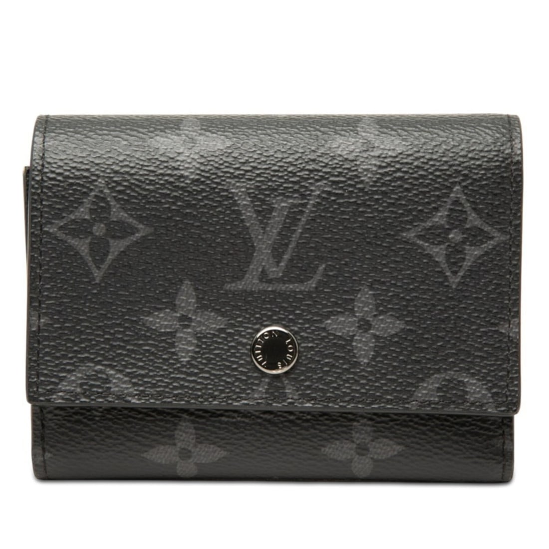 Louis Vuitton Monogram Eclipse Victor Wallet Tri-fold M12598 Black Gray Leather Men's LOUIS VUITTON: --- Catalog ---Category: SizeSize (HxWxD): 8cm x 11cm x 2.5cm / 3.14'' x 4.33'' x 0.98''Category: DesignType: Wallet (tri-fold)Color: Black, GrayGender: MenMaterial: PVC , Leather Category: GeneralMPN