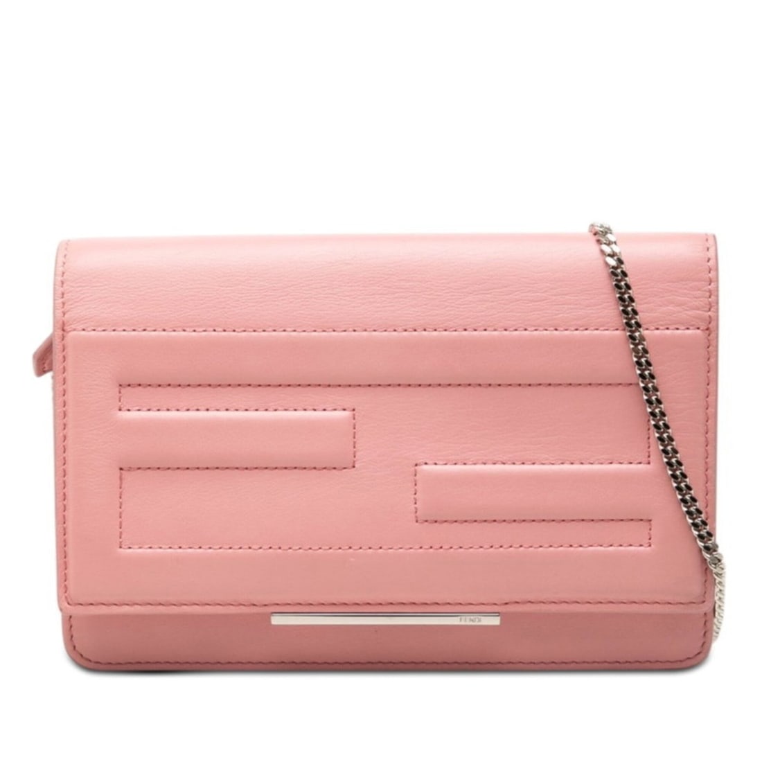 Fendi Chain Shoulder Bag Wallet 8M0346 Pink Leather Women's FENDI: --- Catalog ---Category: SizeSize (HxWxD): 12.5cm x 19cm x 4cm / 4.92'' x 7.48'' x 1.57''Category: DesignType: Shoulder bagColor: PinkGender: WomenMaterial: Leather Category: GeneralMPN: 8M0346Brand: 