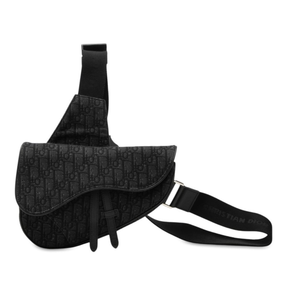 Christian Dior Dior Oblique Saddle Bag Shoulder Body Jacquard Black Canvas Leather Women's: --- Catalog ---Category: SizeSize (HxWxD): 20cm x 27cm x 4cm / 7.87'' x 10.62'' x 1.57''Category: DesignType: Saddle bag, Shoulder bag, Sling bagColor: BlackGender: WomenMaterial: Canvas , Leather Cat