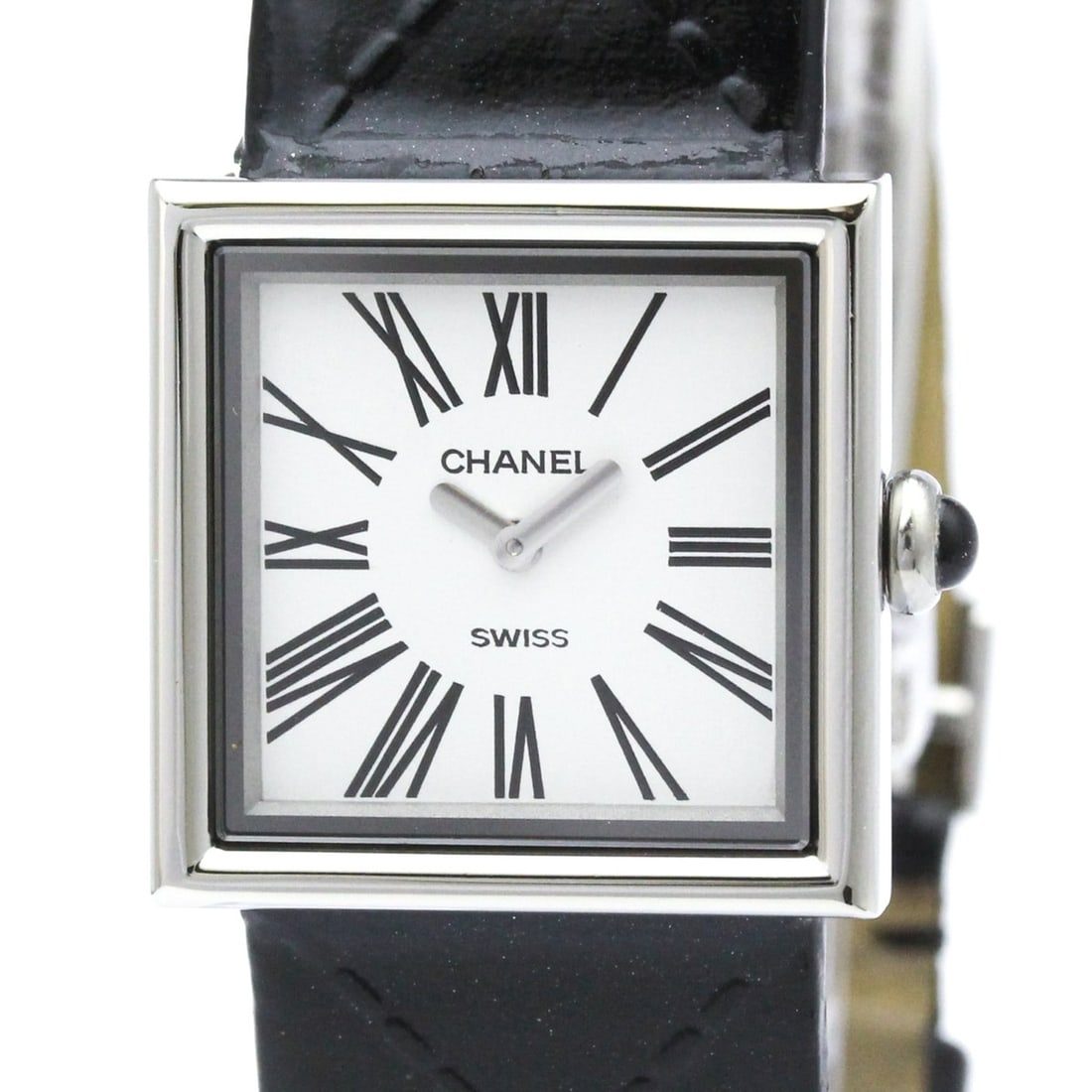CHANEL Mademoiselle Steel Quartz Ladies Watch H0572 Polished: --- Catalog ---Category: SizeCase Diameter: 23mm / 0.91''Category: DesignType: WristwatchStyle: Dress/FormalGender: WomenColor (Dial): WhiteMaterial (Band): LeatherMaterial (Case): Stainless steelCate