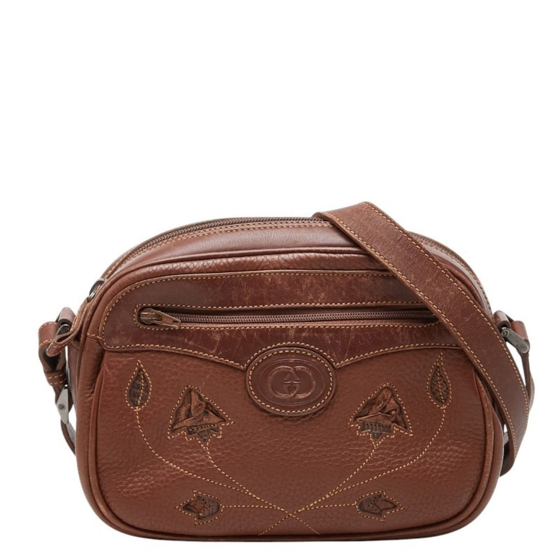 Gucci Crossbody Shoulder Bag, Brown Leather, Women's GUCCI: --- Catalog ---Category: SizeSize (HxWxD): 14cm x 19cm x 5.5cm / 5.51'' x 7.48'' x 2.16''Category: DesignType: Shoulder bagColor: BrownGender: WomenMaterial: Leather Category: GeneralBrand: Gucci--- I