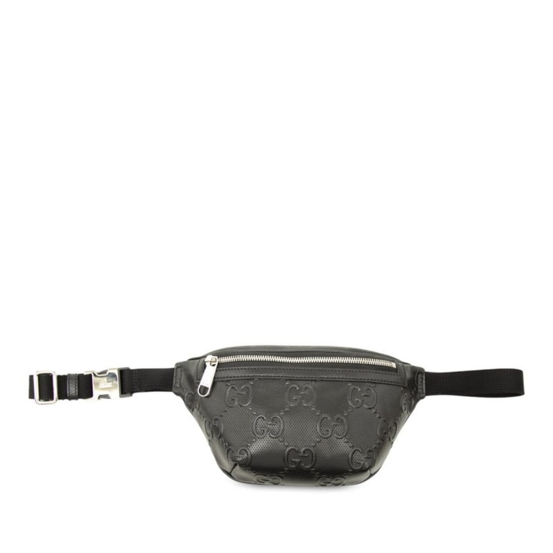 Gucci GG Embossed Waist Bag, Body Crossbody 658582, Black Leather, Women's, GUCCI: --- Catalog ---Category: SizeSize (HxWxD): 14cm x 27cm x 4.5cm / 5.51'' x 10.62'' x 1.77''Category: DesignType: Fanny packColor: BlackGender: WomenMaterial: Leather Category: GeneralMPN: 658582Brand: 