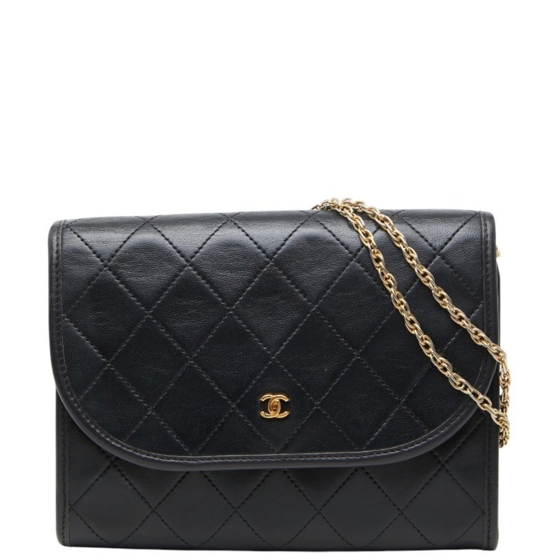 Chanel Coco Mark Matelassé Mini Chain Shoulder Bag, Black Gold Lambskin Plated, Women's CHANEL: --- Catalog ---Category: SizeSize (HxWxD): 13cm x 17cm x 3.5cm / 5.11'' x 6.69'' x 1.37''Category: DesignType: Shoulder bagColor: BlackGender: WomenMaterial: Leather Leather/Fur Type: LambskinCategory