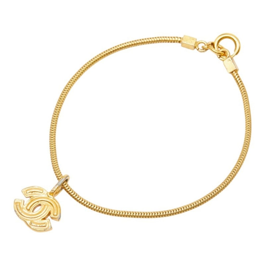 Chanel Coco Mark Bracelet 01P Gold Plated Women's CHANEL: --- Catalog ---Category: SizeLength: 19.5cm / 7.67''Category: DesignType: Charm braceletColor: GoldGender: WomenMaterial: Gold platingCategory: GeneralBrand: Chanel--- Item List ---Section: ConditionR