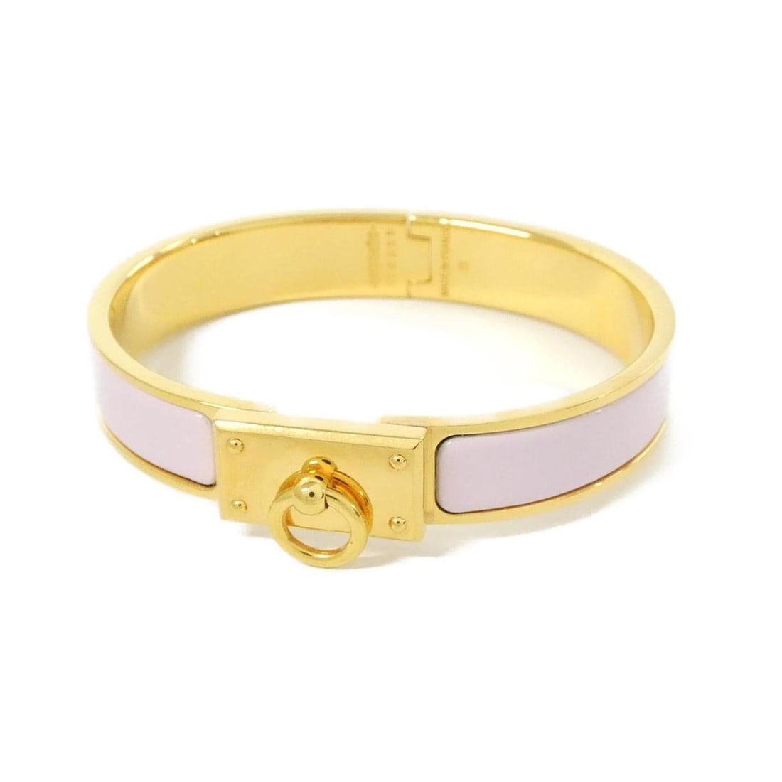 Hermes Clic Anneau GM 708000F Bracelet: --- Catalog ---Category: SizeWidth: 1.1cm / 0.43''Length: 17.5cm / 6.88''Category: DesignType: Charm braceletColor: Pink, Rose drageeGender: WomenCategory: GeneralMPN: 708000FBrand: Hermes--- Item Lis