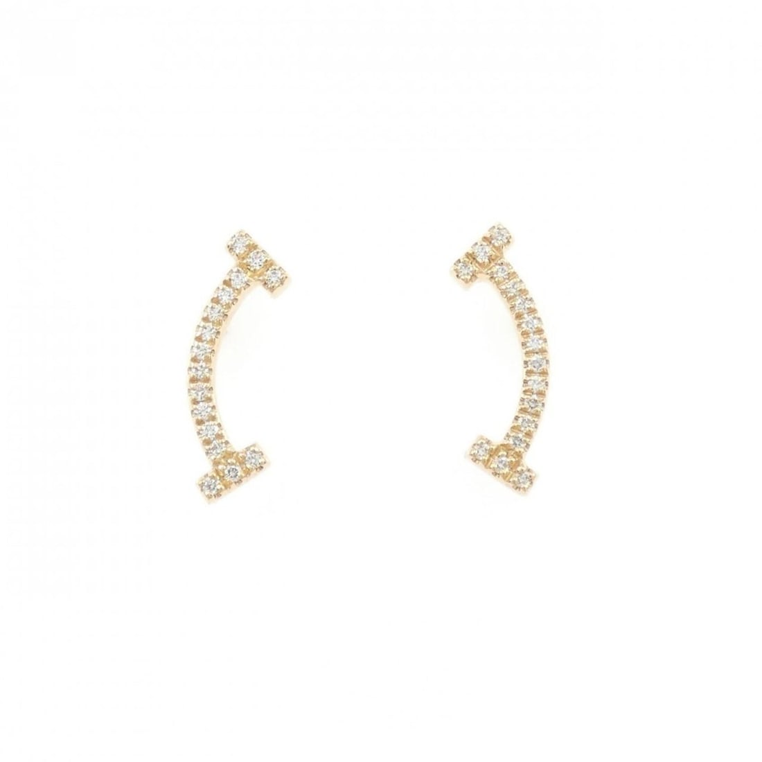 Tiffany T Smile Earrings: --- Catalog ---Category: SizeSize (HxWxD): 13.30mm x 4.40mm / 0.52'' x 0.17''Category: DesignType: Stud earringsStone: DiamondGender: WomenMaterial: Pink gold (18K)Category: GeneralBrand: Tiffany---