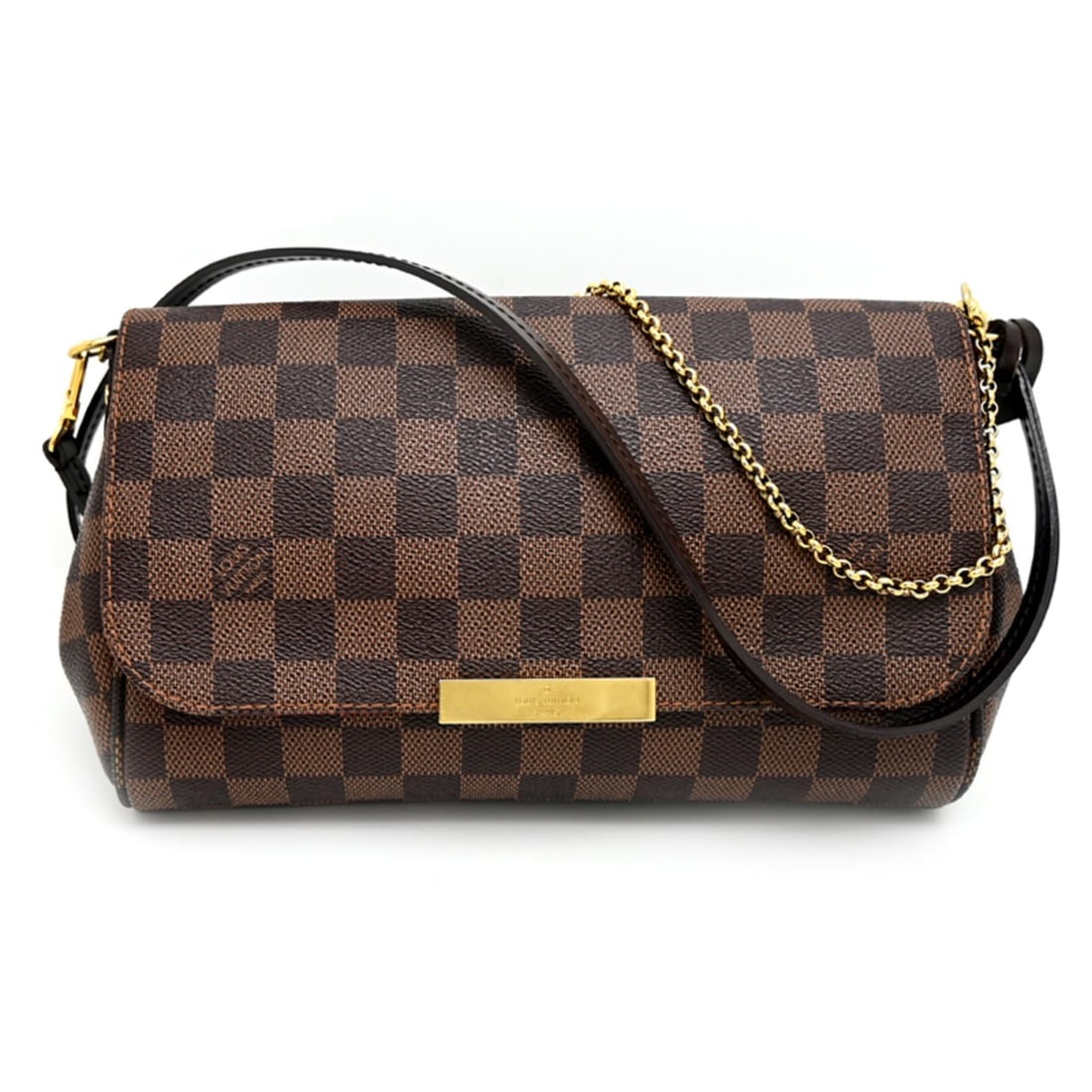 Louis Vuitton Favorite MM Women's Shoulder Bag N41129 (Discontinued) Damier Brown: --- Catalog ---Category: SizeSize (HxWxD): 16cm x 24cm x 5cm / 6.29'' x 9.44'' x 1.96''Category: DesignType: Shoulder bagColor: BrownGender: WomenMaterial: Damier Canvas Category: GeneralMPN: N41129Br