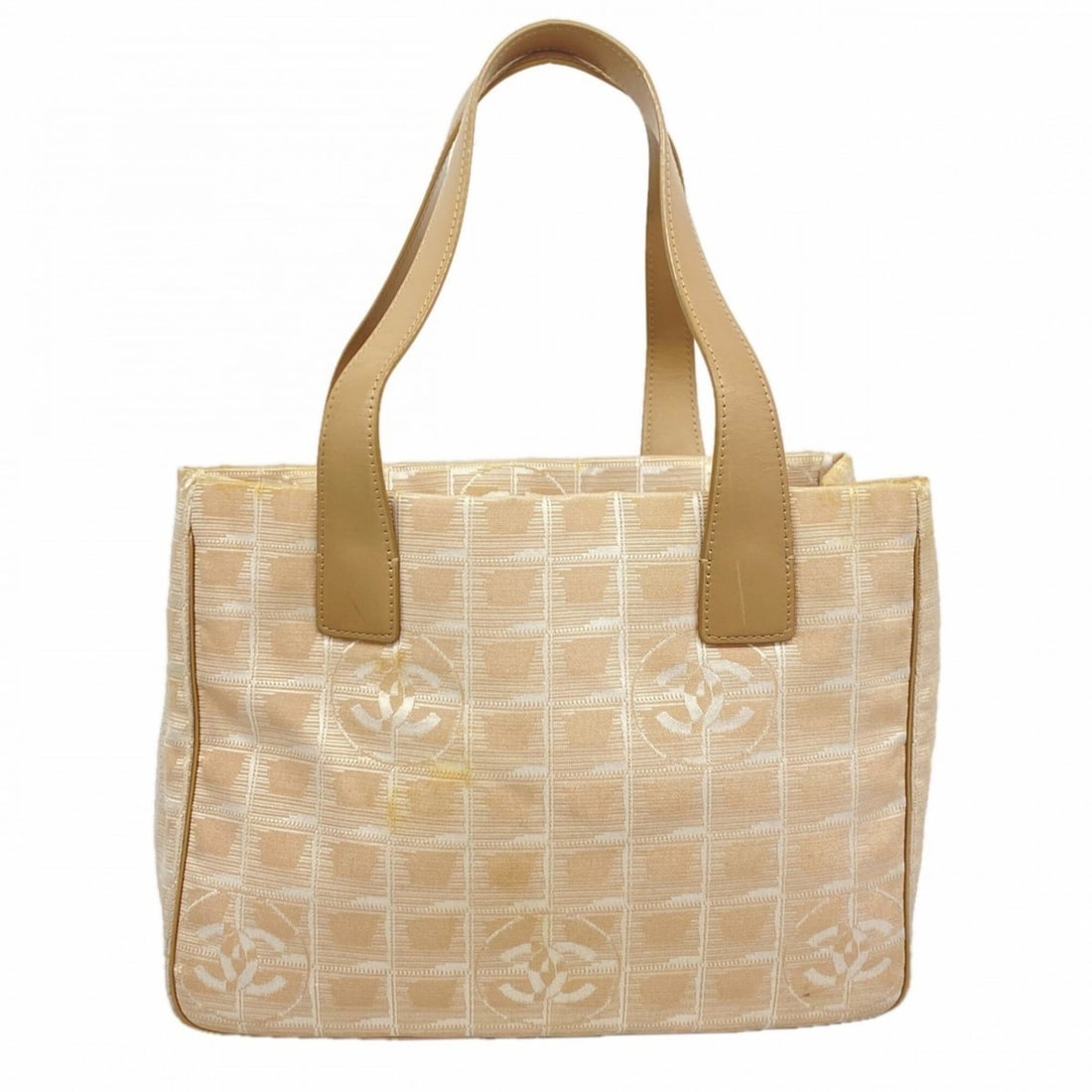 Chanel New Travel Nylon Tote Bag, Beige, Women's: --- Catalog ---Category: SizeSize (HxWxD): 22cm x 29.5cm x 12cm / 8.66'' x 11.61'' x 4.72''Category: DesignType: Tote bagColor: BeigeGender: WomenMaterial: Nylon Hardware Color: GoldCategory: GeneralB