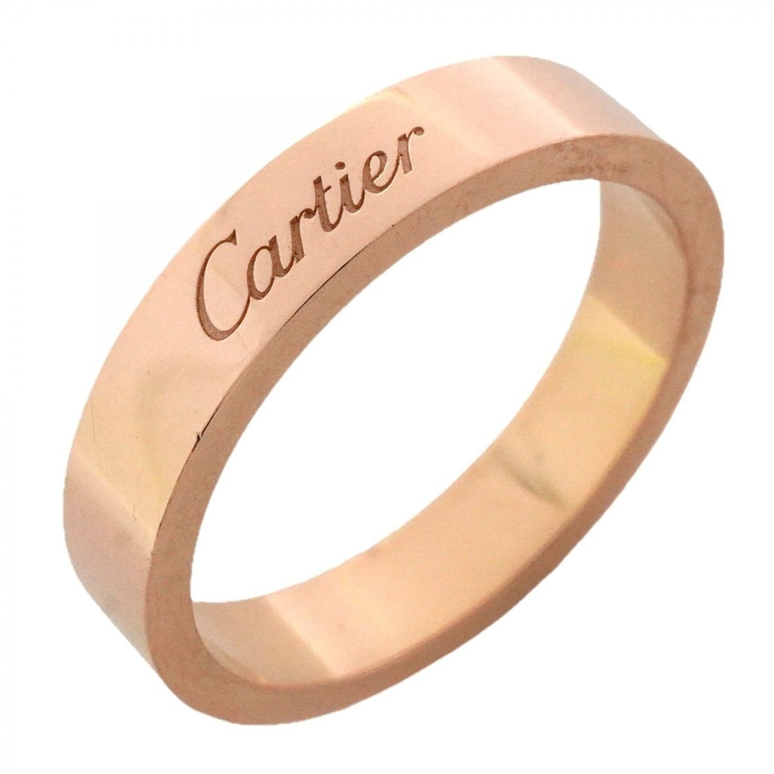 Cartier C de Ring, 18K Pink Gold, Size 55, Men's/Women's, OP010018 (1 of 12)