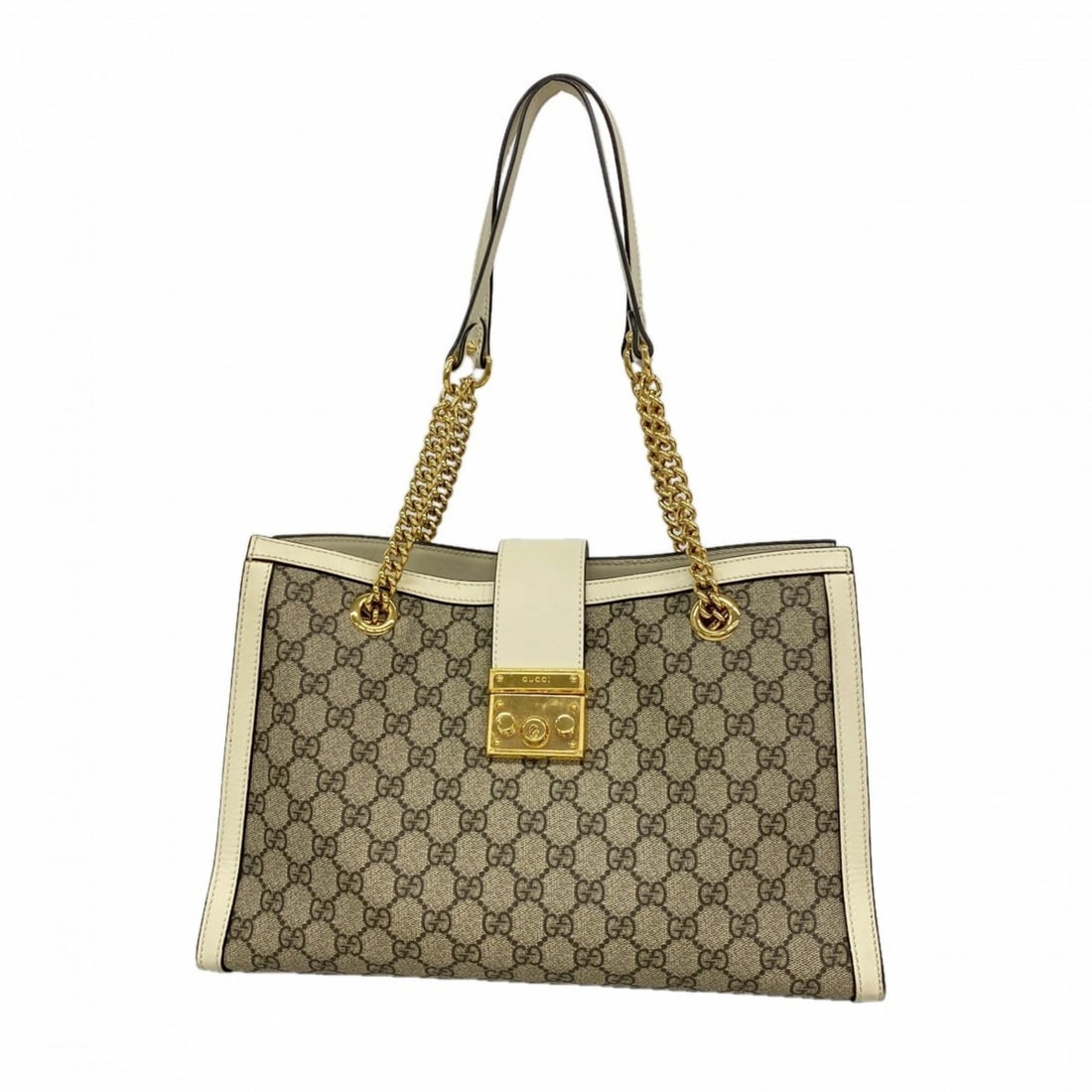 Gucci GG Supreme Horsebit Tote Bag, 479197, Brown, Women's, P3183536: --- Catalog ---Category: SizeSize (HxWxD): 23cm x 35cm x 15cm / 9.05'' x 13.77'' x 5.9''Category: DesignType: Tote bagColor: BrownGender: WomenMaterial: PVC Hardware Color: GoldCategory: GeneralMPN: 4