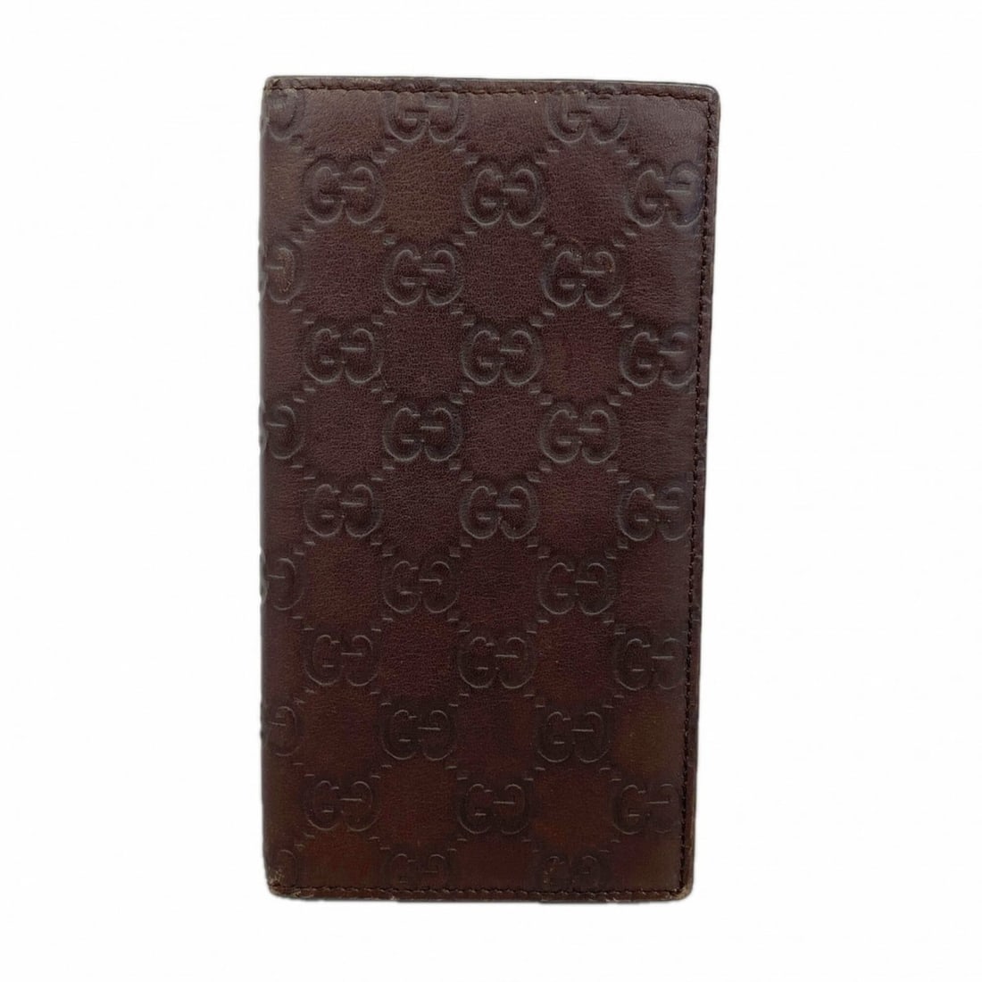 Gucci wallet/long wallet, Guccissima pattern, 224183, leather, brown, men's, P3178620: --- Catalog ---Category: SizeSize (HxWxD): 17.5cm x 9.5cm x 1cm / 6.88'' x 3.74'' x 0.39''Category: DesignType: Long bill wallet (bi-fold)Color: BrownGender: MenMaterial: Leather Category: GeneralMPN: