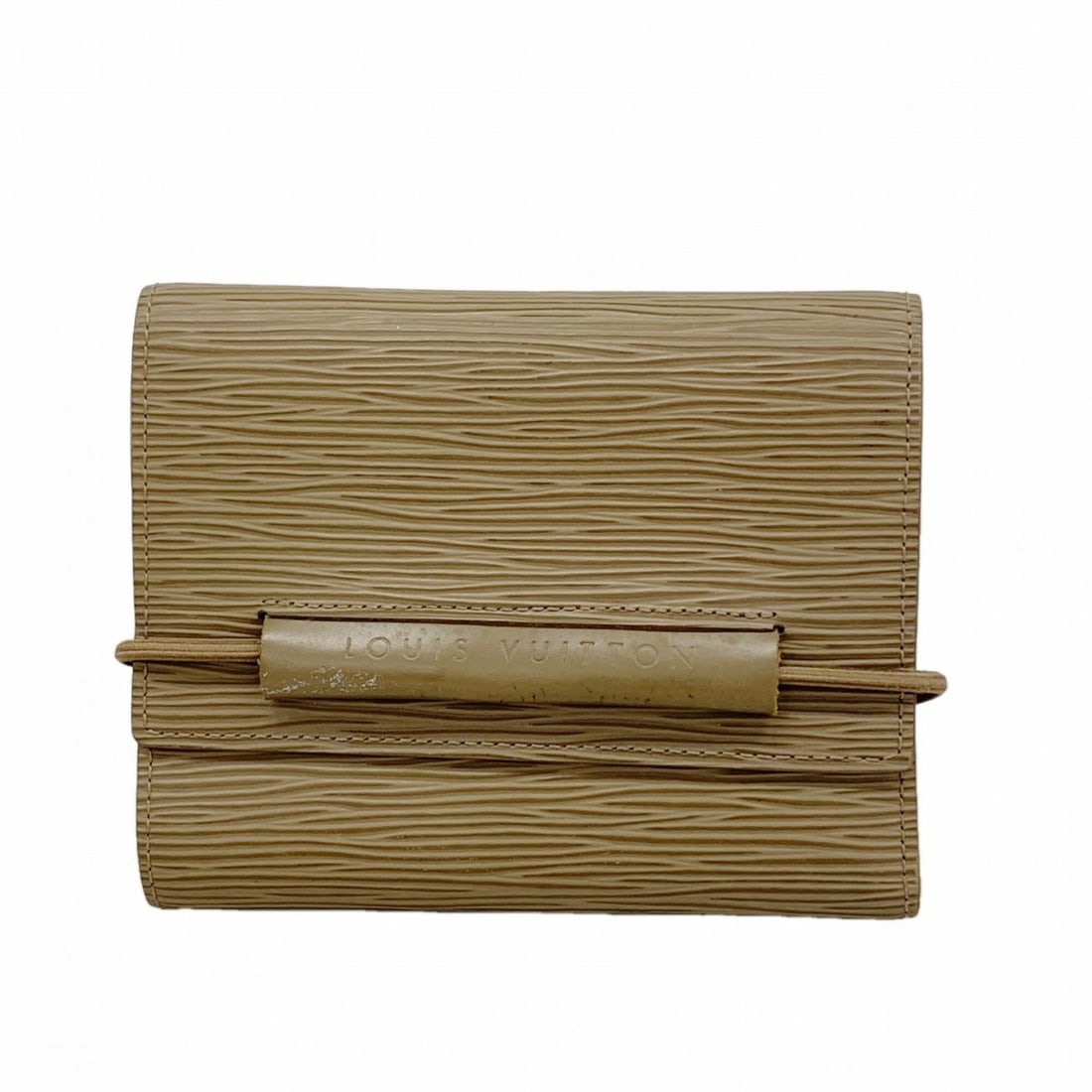 Louis Vuitton Tri-fold Wallet Epi Portemonnaie Elastic M6346C Pepper Ladies P3240108: --- Catalog ---Category: SizeSize (HxWxD): 11.5cm x 14cm x 2cm / 4.52'' x 5.51'' x 0.78''Category: DesignType: Wallet (tri-fold)Color: BrownGender: WomenCategory: GeneralMPN: M6346CBrand: Louis Vuitto