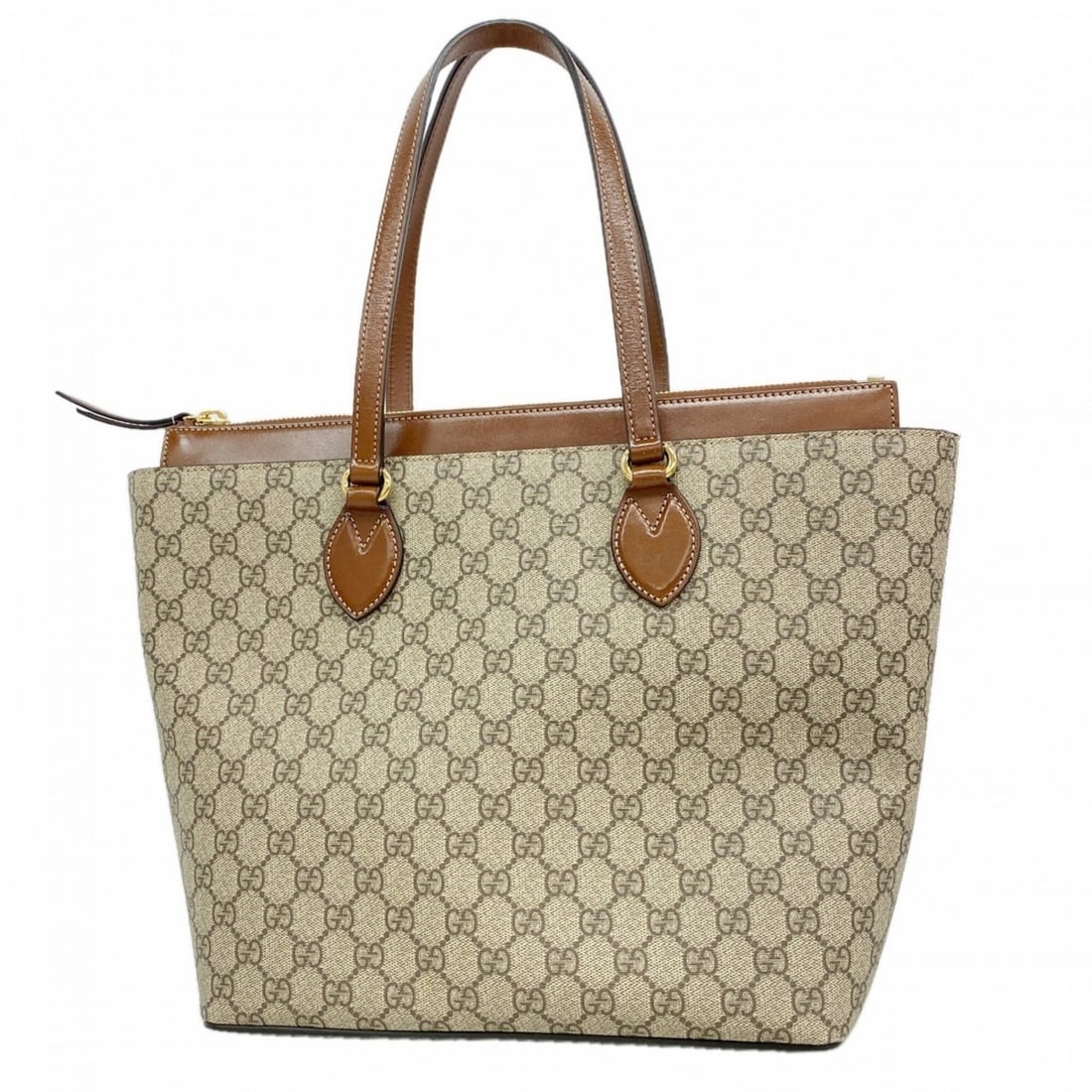 Gucci GG Supreme Tote Bag 415721 Brown Women's: --- Catalog ---Category: SizeSize (HxWxD): 29.5cm x 29cm x 12cm / 11.61'' x 11.41'' x 4.72''Category: DesignType: Tote bagColor: BrownGender: WomenMaterial: PVC Hardware Color: GoldCategory: GeneralMP