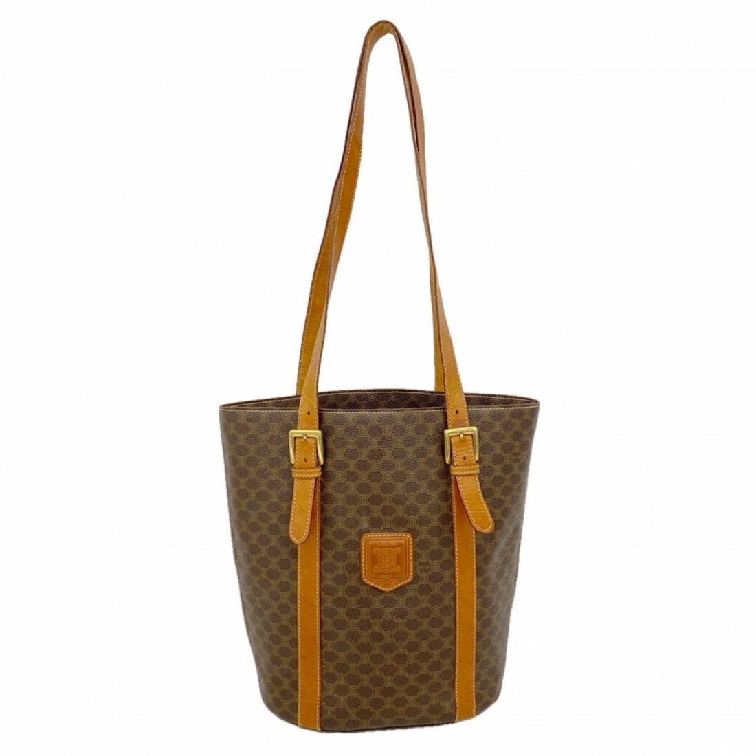 Celine Macadam Tote Bag, Brown, Women's: --- Catalog ---Category: SizeSize (HxWxD): 27.5cm x 21cm x 12cm / 10.82'' x 8.26'' x 4.72''Category: DesignType: Tote bagColor: BrownGender: WomenMaterial: PVC Hardware Color: GoldCategory: GeneralBra