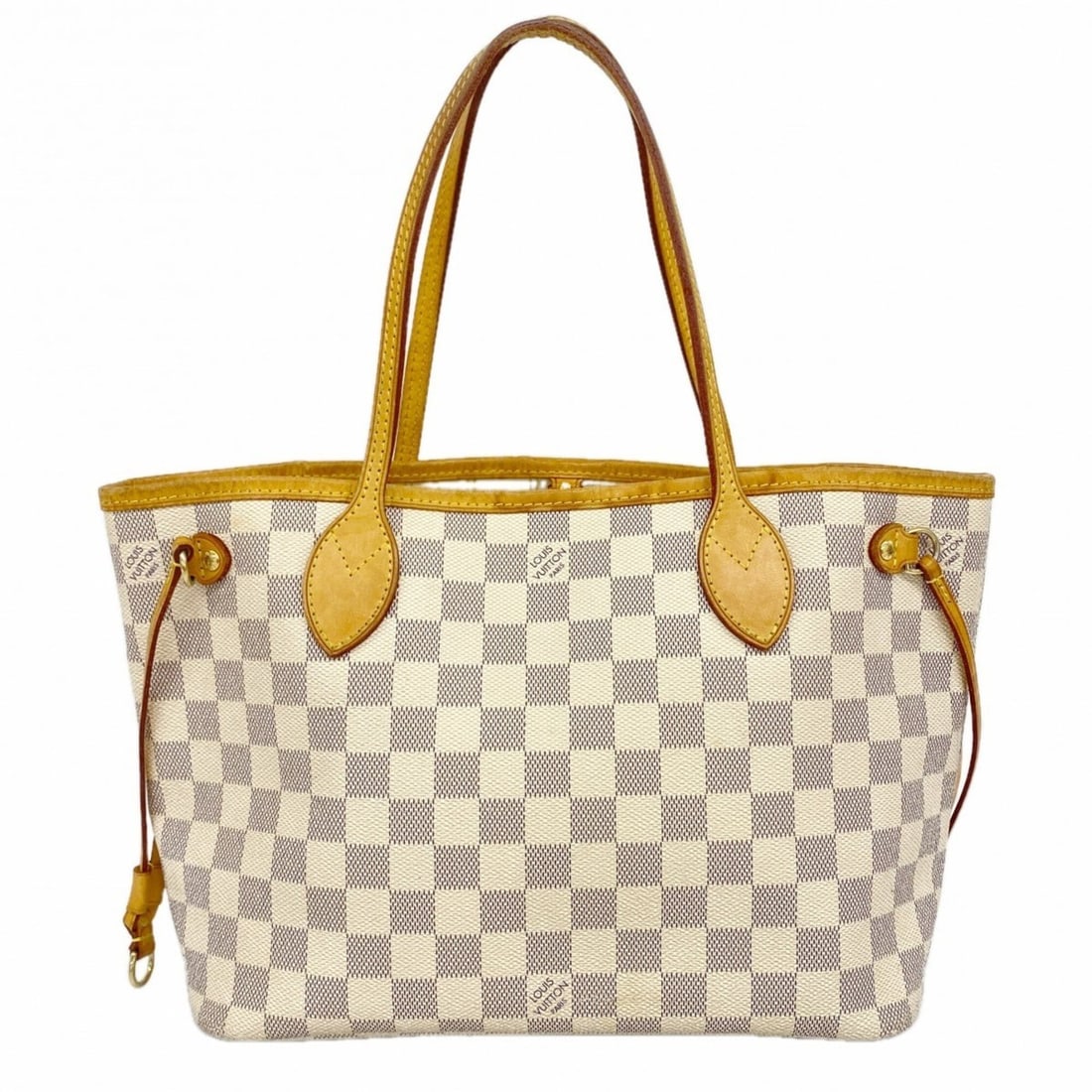 Louis Vuitton Damier Azur Neverfull PM Tote Bag N51110 White Women's: --- Catalog ---Category: SizeSize (HxWxD): 22cm x 28cm x 13cm / 8.66'' x 11.02'' x 5.11''Category: DesignType: Tote bagColor: WhiteGender: WomenCategory: GeneralMPN: N51110Brand: Louis Vuitton--- Item